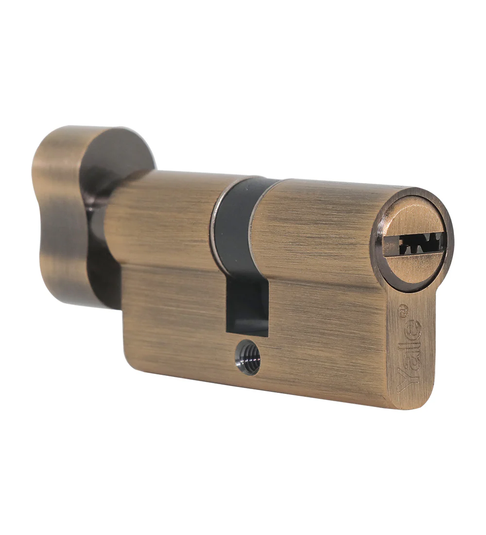 60 MM TT AB DK-S Cylinder with Inside Thumbturn,  AB,Dimpled Key