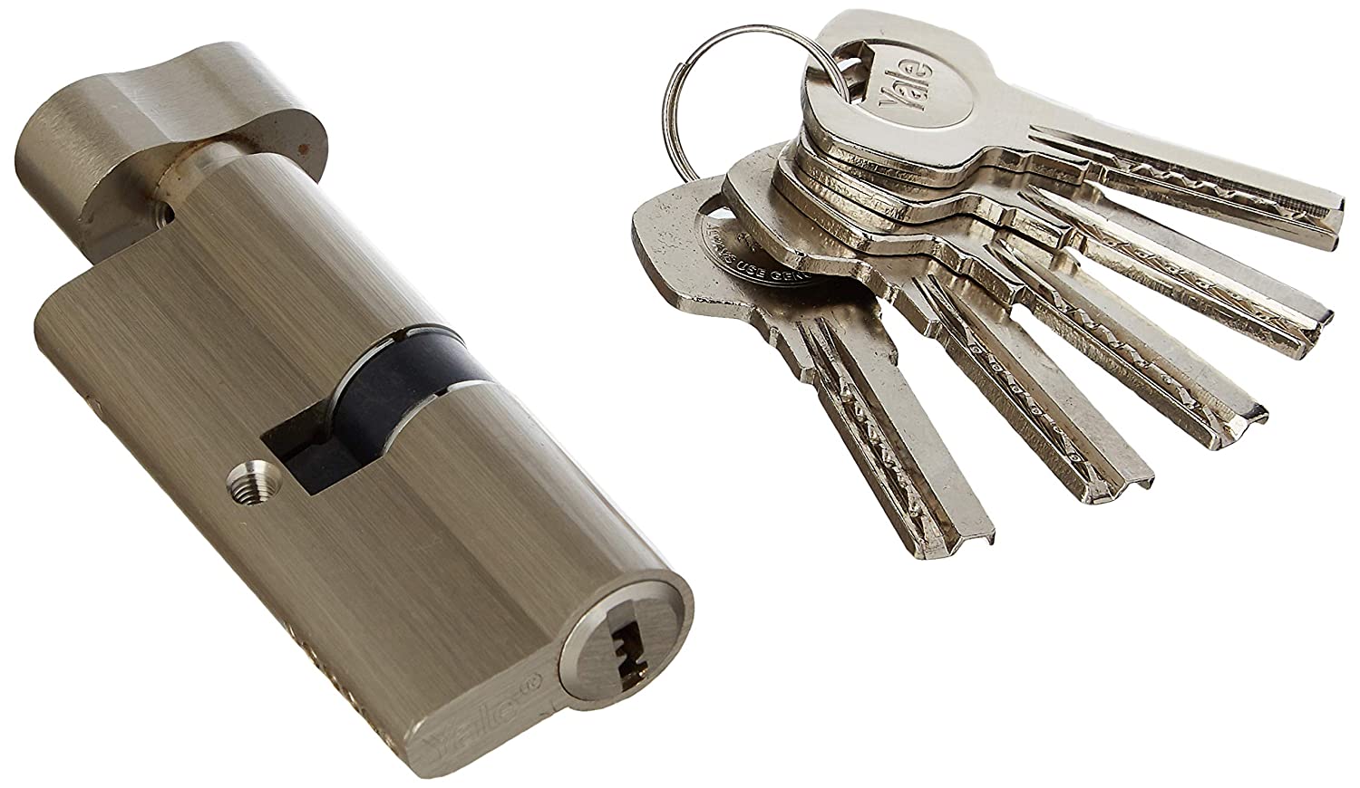 60 MM TT SN DK-S Cylinder with Inside Thumbturn, SN,Dimpled Key - Image 3