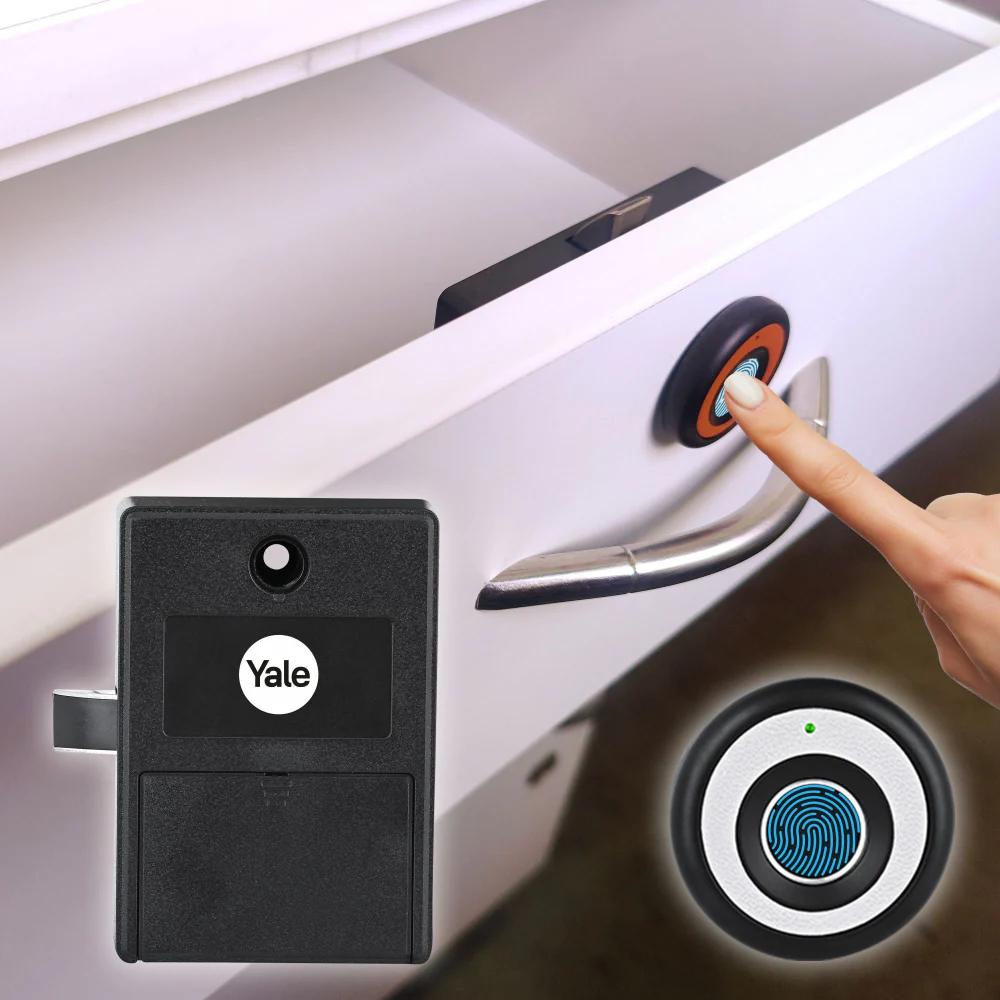 Biometric Smart Premium Furniture Lock - Ivory - Image 4