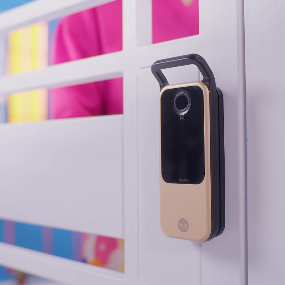 ByYou V Pro Smart Door Lock with 5 Way Unlocking Fingerprints, In-built Bluetooth, PIN Code, RFID Tag, Manual Key (Black/Gold) - Image 8