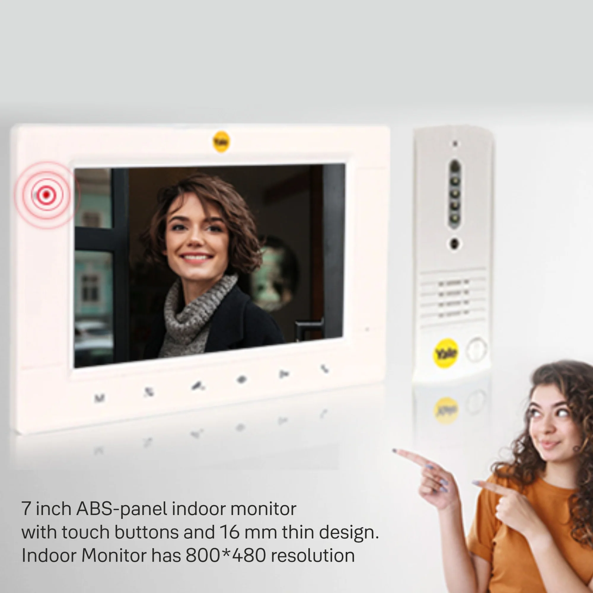 JB 305- E Video Door Phone with Two way communication, 7inch TFT LCD and Camera with Night Vision LEDs - Image 5