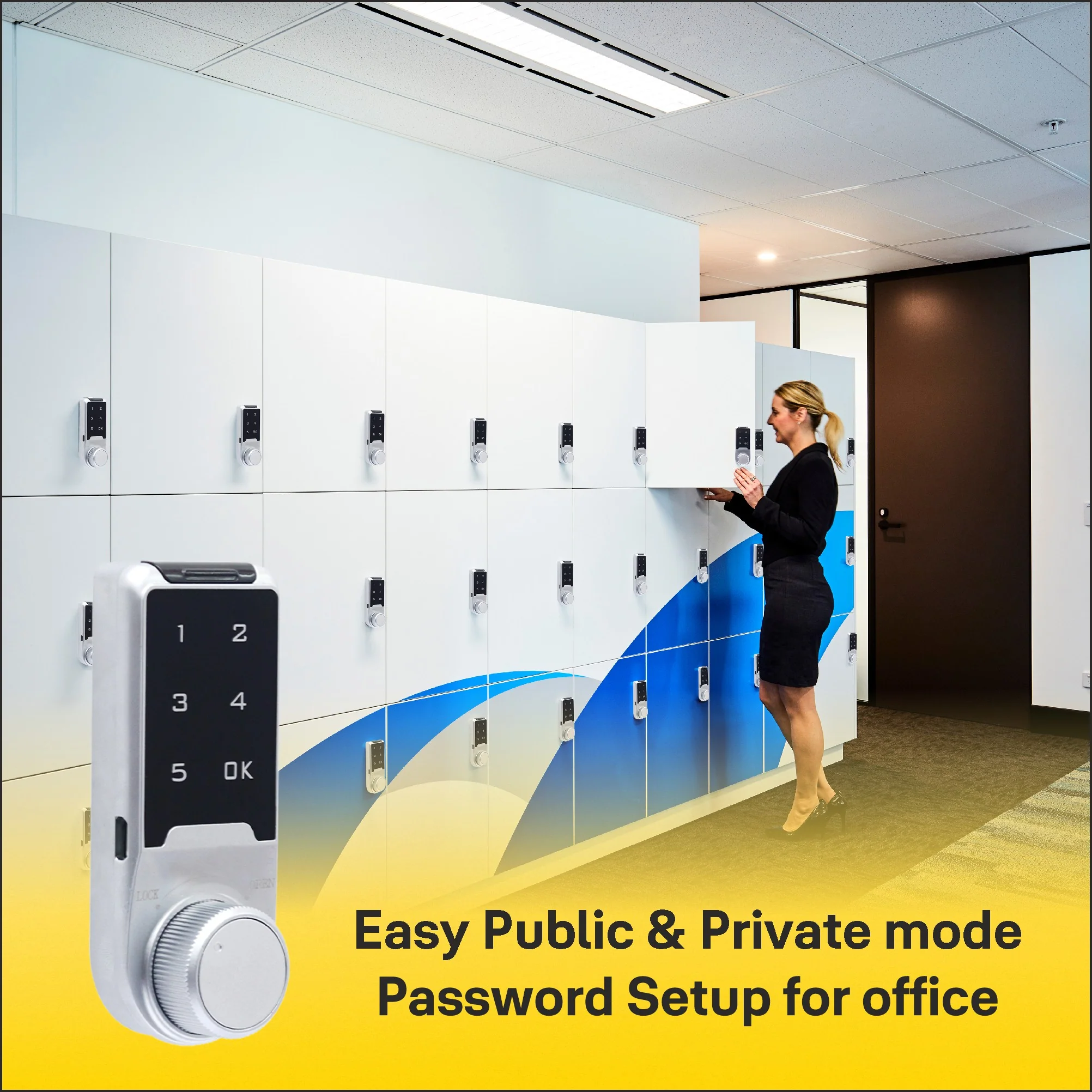 Mesh Pin Digital Wardrobe Lock for Wardrobes and Cabinets - Image 10