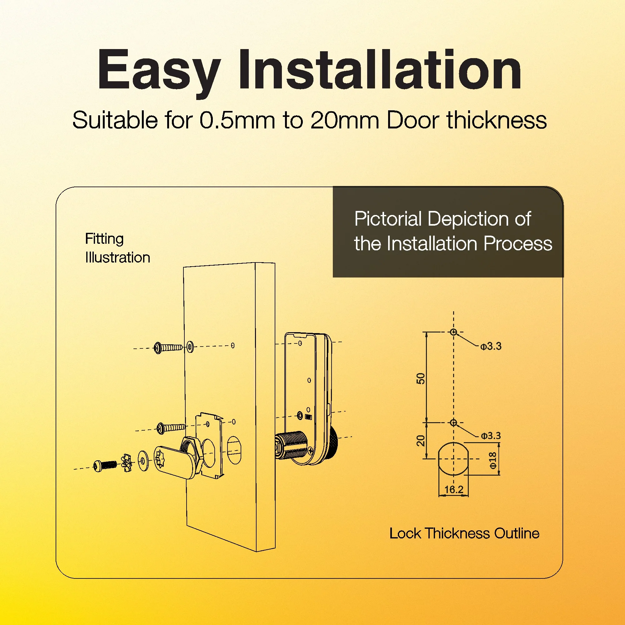 Mesh Pin Digital Wardrobe Lock for Wardrobes and Cabinets - Image 8