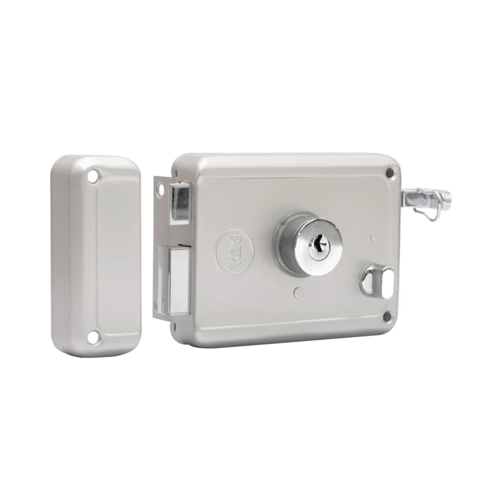 R600 DC, Main door rim lock, With both side keys, Regular Keys, Silver - Image 2