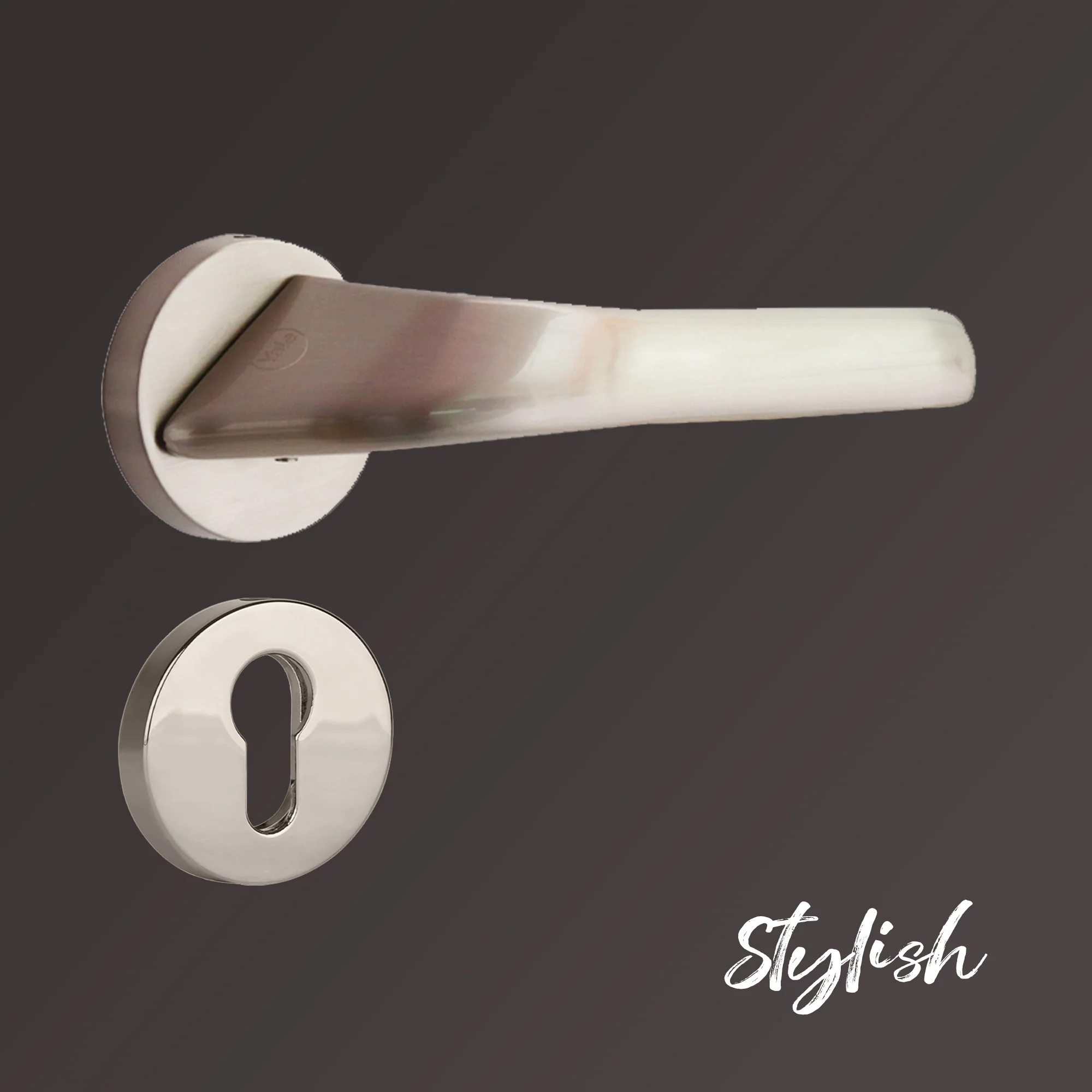 YPBL-802-SS Solid Brass Lever Handle, Satin Nickel - Image 5