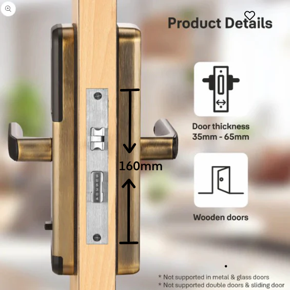 Yale Zuri S (Antique Bronze) Smart Lock with 5 way unlocking (Fingerprint, PIN, RFID, Manual Key) and Built-in Bluetooth (To Access through Home App) - Image 12