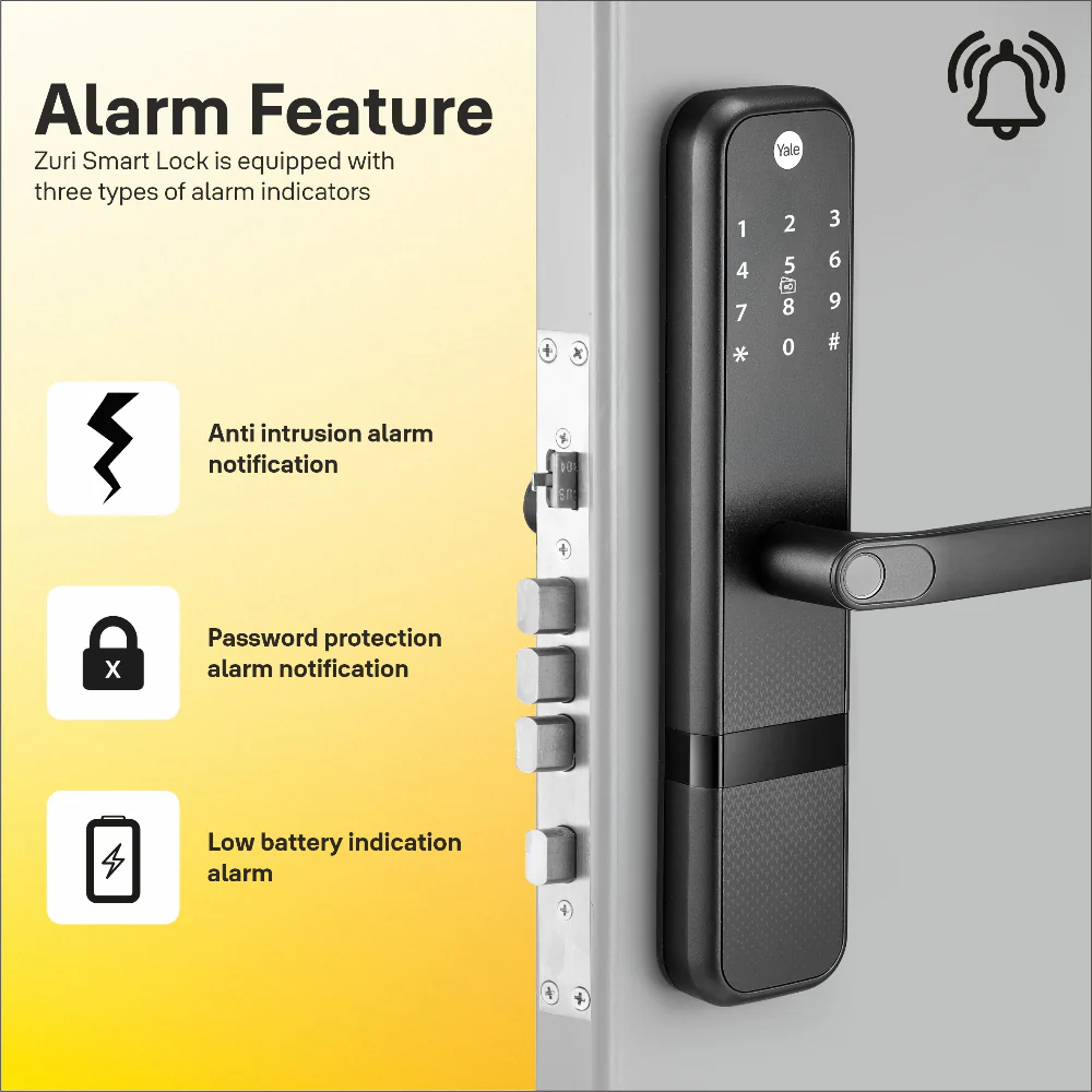 Special Bundle Offer - Zuri Smart Lock (Black) with YWLOL Digital Wardrobe Fingerprint Lock - Image 7