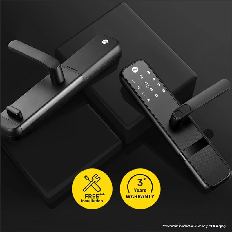 Yale Zuri Smart Lock (Black) with 5 way unlocking (Fingerprint, PIN, RFID, Manual Key) and Built-in Bluetooth (To Access through Home App) - Image 2