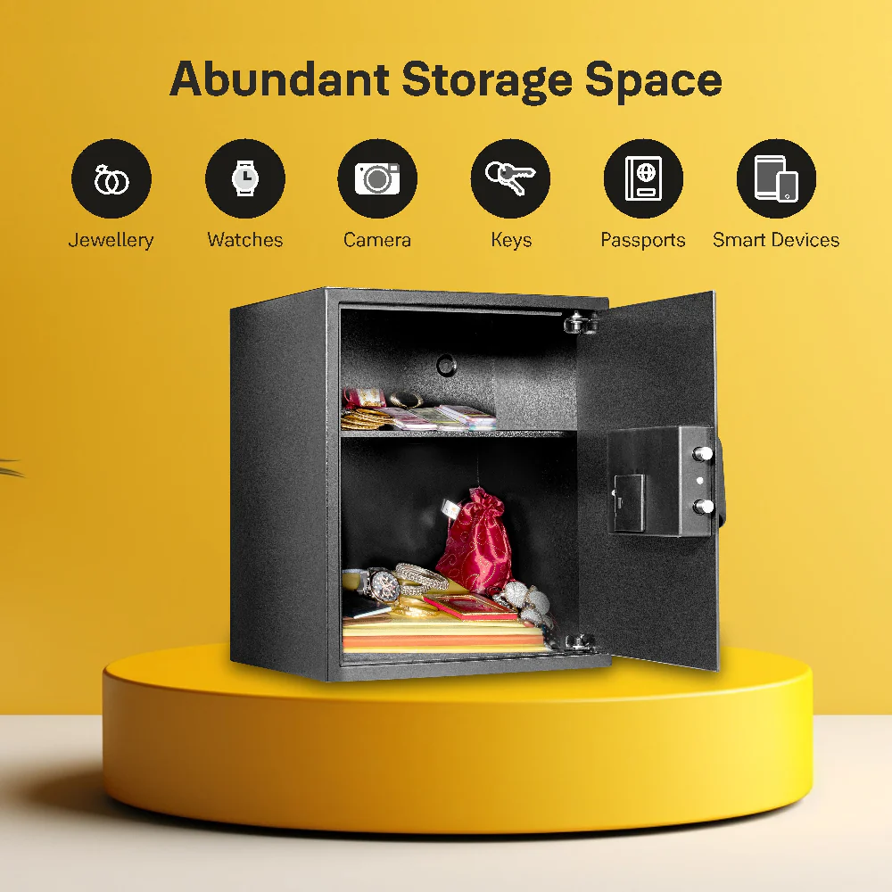 Yale Stellar Biometric Safe Locker with Keypad- Extra Large for Home and Office 390/DB2 41Litres - Image 7