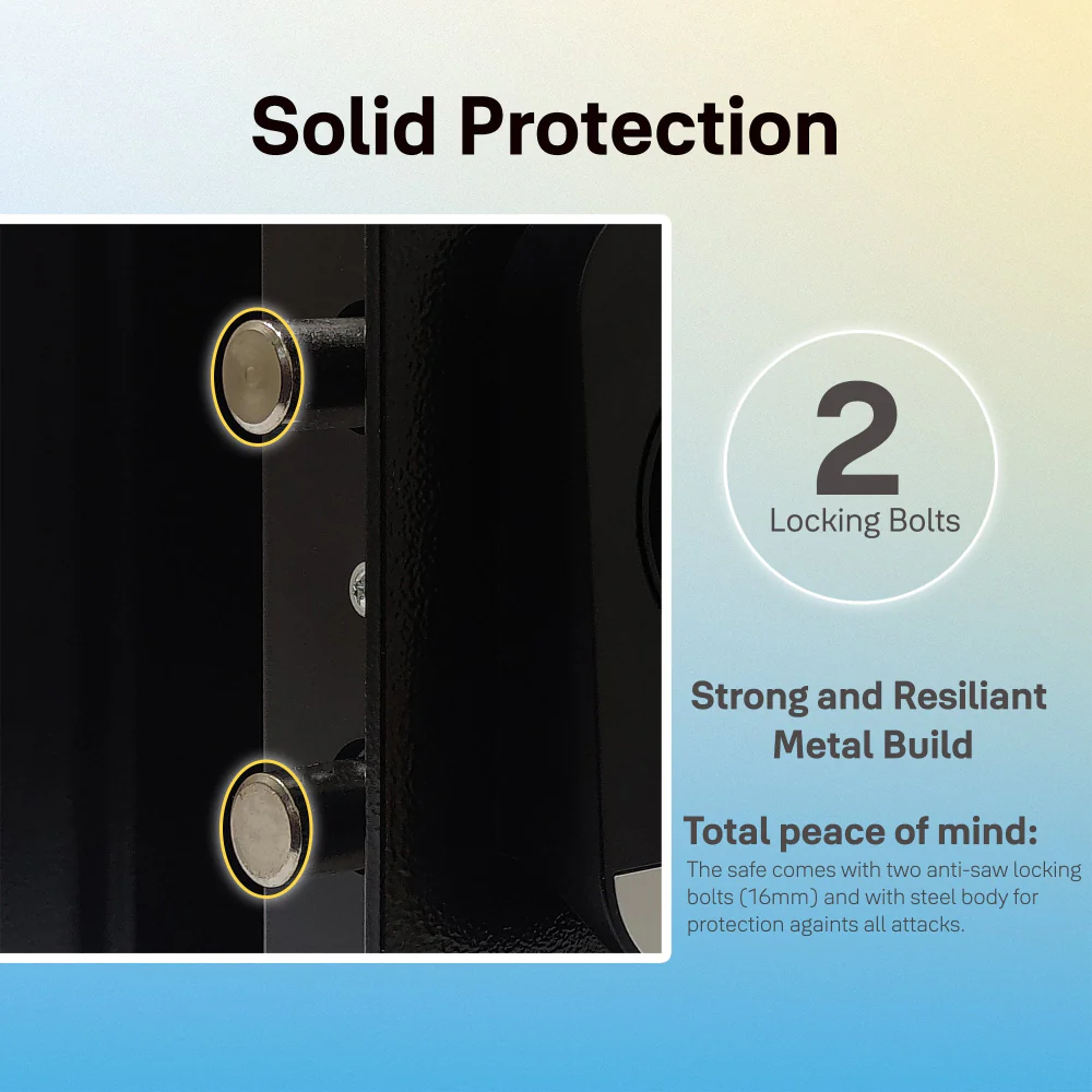 Yale Stellar Biometric Safe Locker with Keypad- Extra Large for Home and Office, 59Litres - Image 4