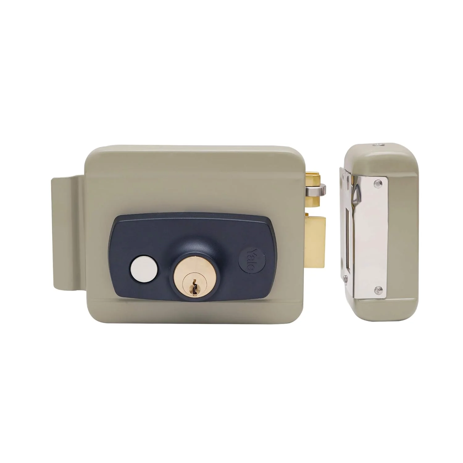 YALE YEL-200YN ELECTRIC RIM LOCK, Satin Nickel, Both side keys (Yellow finish) - Image 10