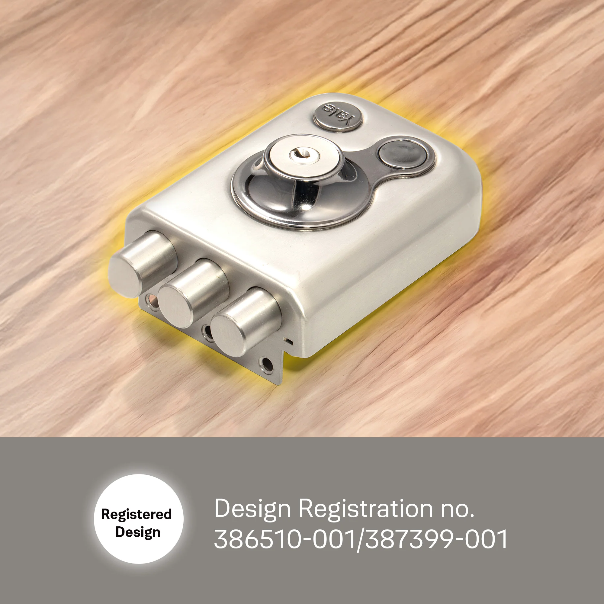 Yale Kratos™ RIM lock KRT-3B-DC-SSM/BN – Tribolt, 3 Deadbolts, Both Side Keys, 4nos. Dimple Keys (SSM/BN Finish) - Image 6