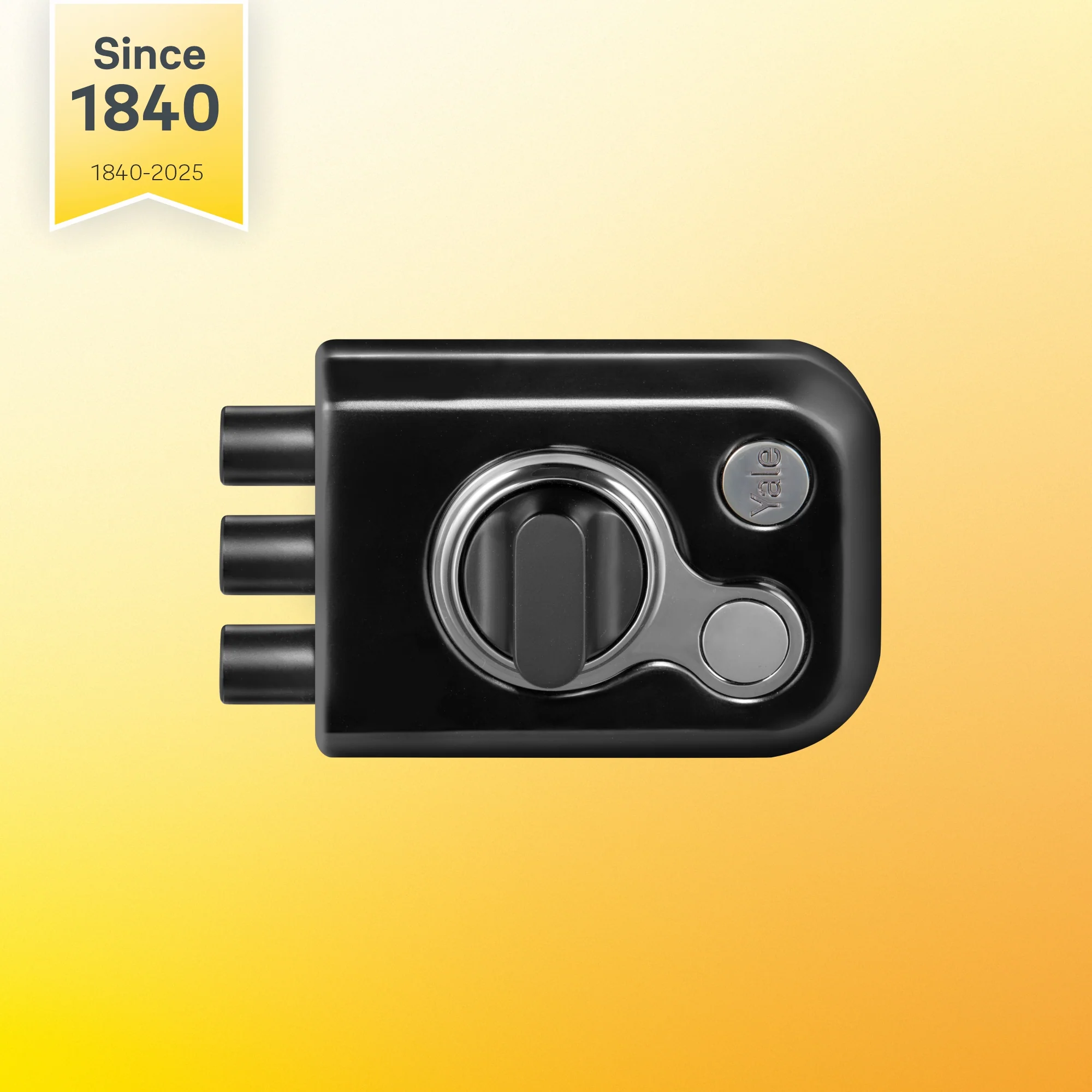 Yale Katros Rimlock KRT-3B-TT-BM/BN – Tribolt, 3 Deadbolts, Thumbturn, 4 Dimple Keys (Black Matt and Black Nickel) - Image 3