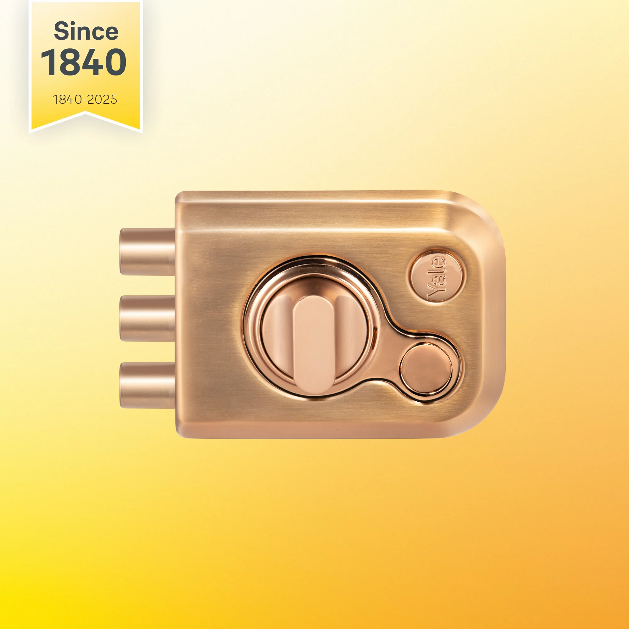 Yale KRT – Tribolt, 3 Deadbolts, Thumbturn, 4 Dimple Keys (Rose Gold Matt and Rose Gold), model KRT-3B-TT-RGM/RG - Image 7