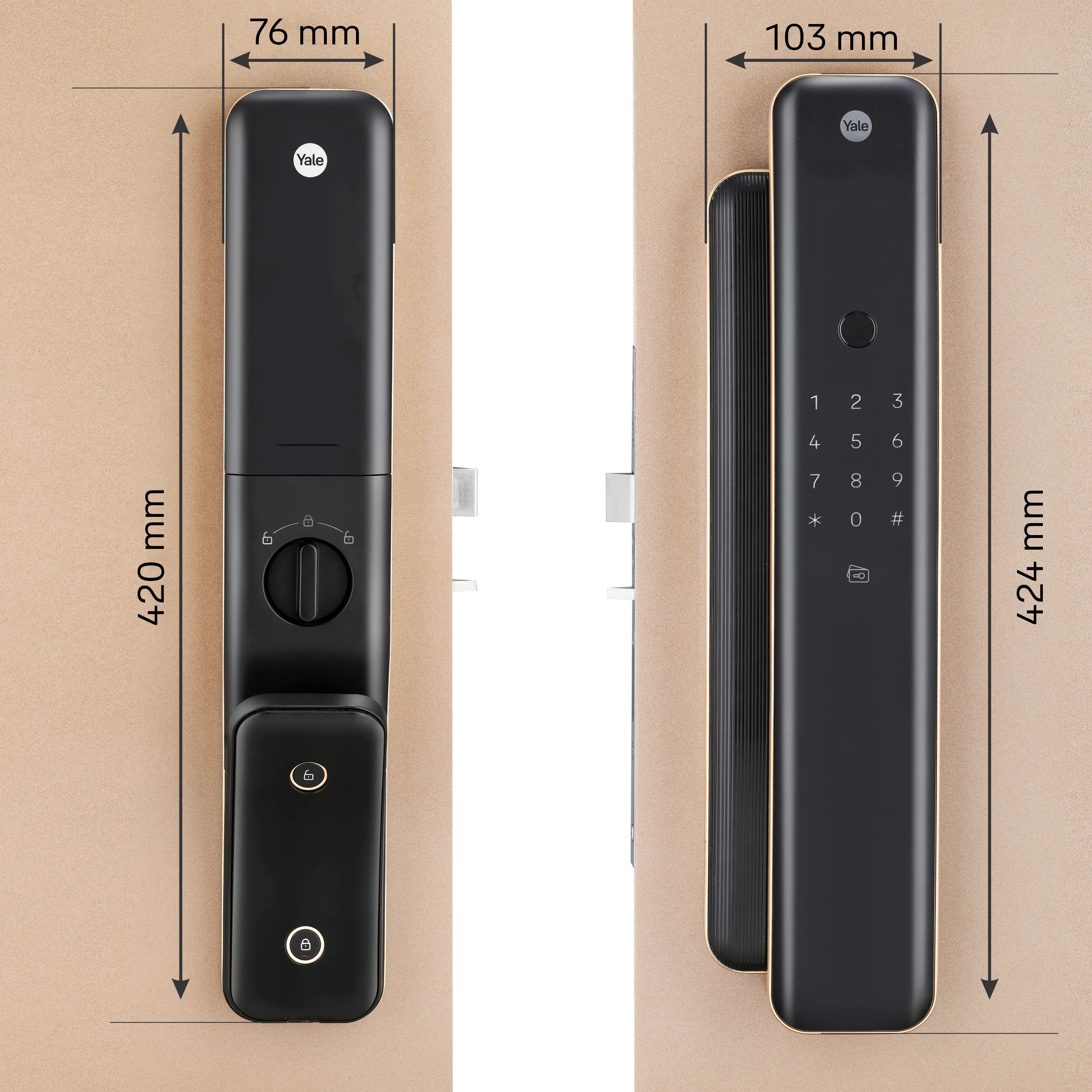 Yale Luna Pro Smart Lock with Fingerprint, PIN, RFID and Manual Key (Bluetooth Module and Wifi Bridge Included) - Image 11