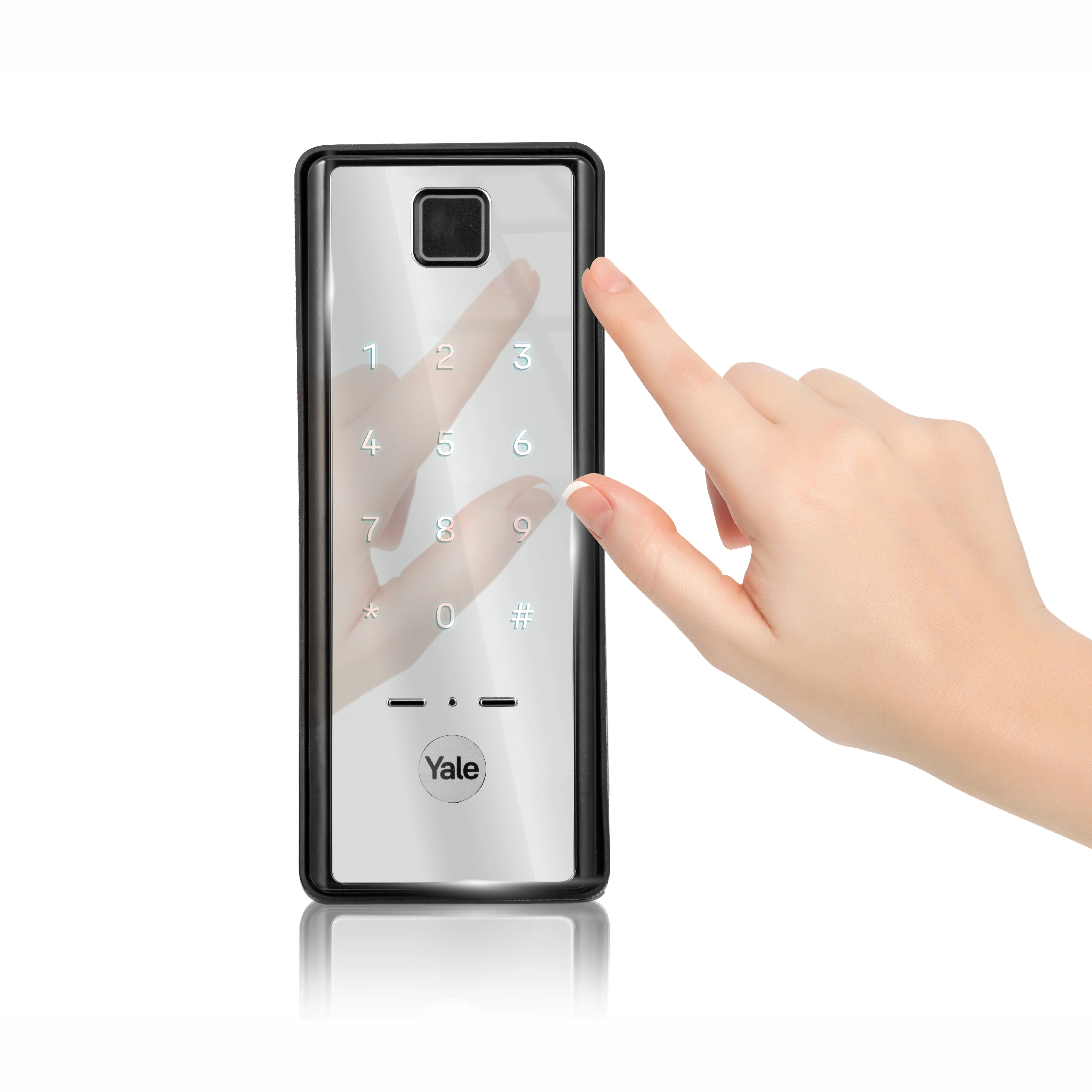 Yale Reflecta Digital Lock, Mirror finish with PIN and Fingerprint access - Image 7