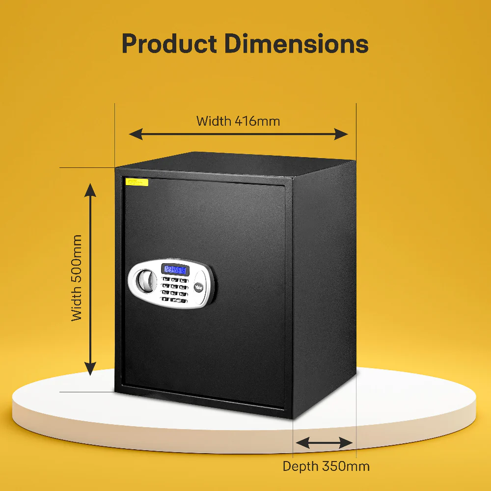 Yale Standard Professional X-Large Electronic Safe locker with Pincode Access- 59 litres, Black - Image 11