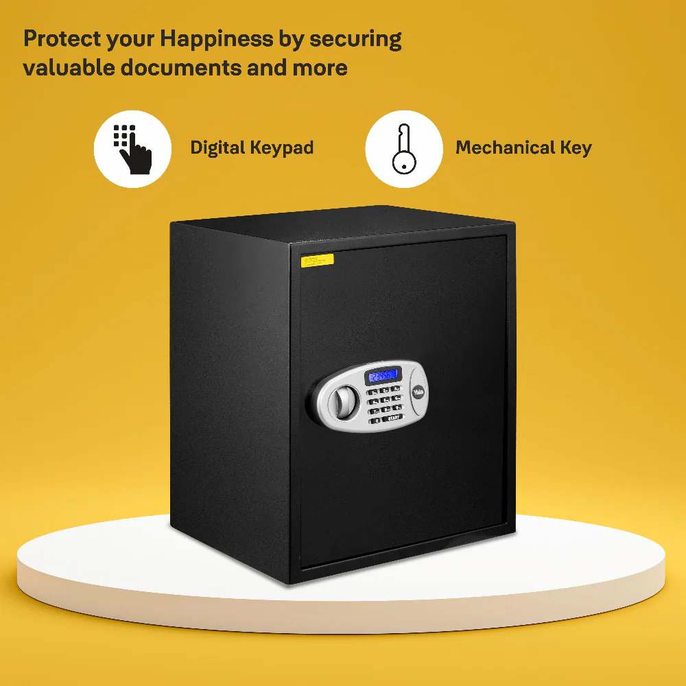 Yale Standard Professional X-Large Electronic Safe locker with Pincode Access- 59 litres, Black - Image 4