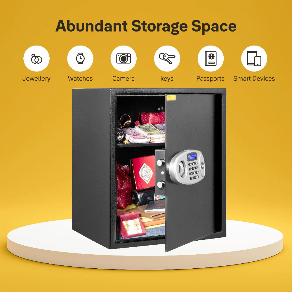 Yale Standard Professional X-Large Electronic Safe locker with Pincode Access- 59 litres, Black - Image 5