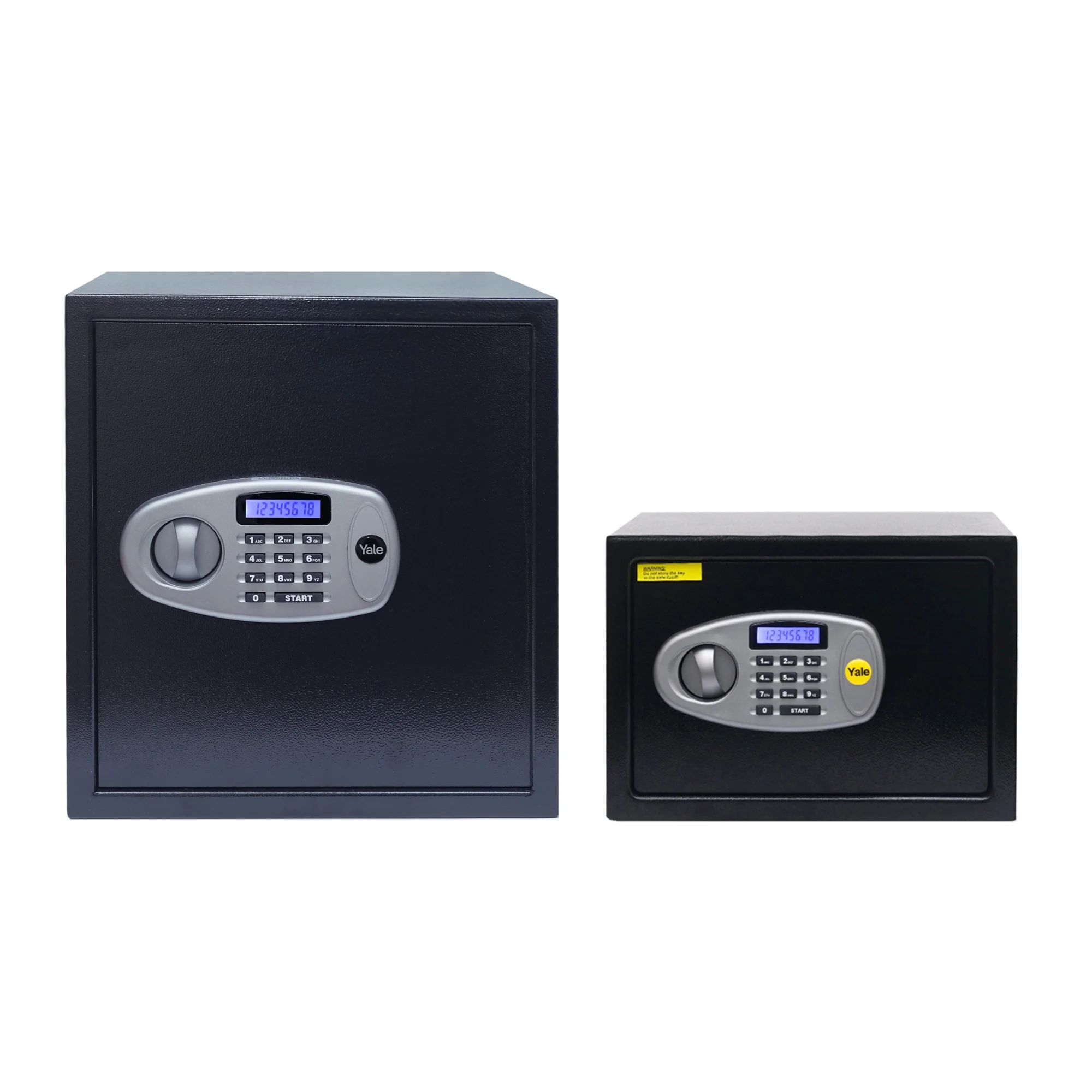 Yale Standard X-Large (41.0ltrs) and Small (8.6 ltrs) lockers Combo pack, with Pincode and manual access, Black