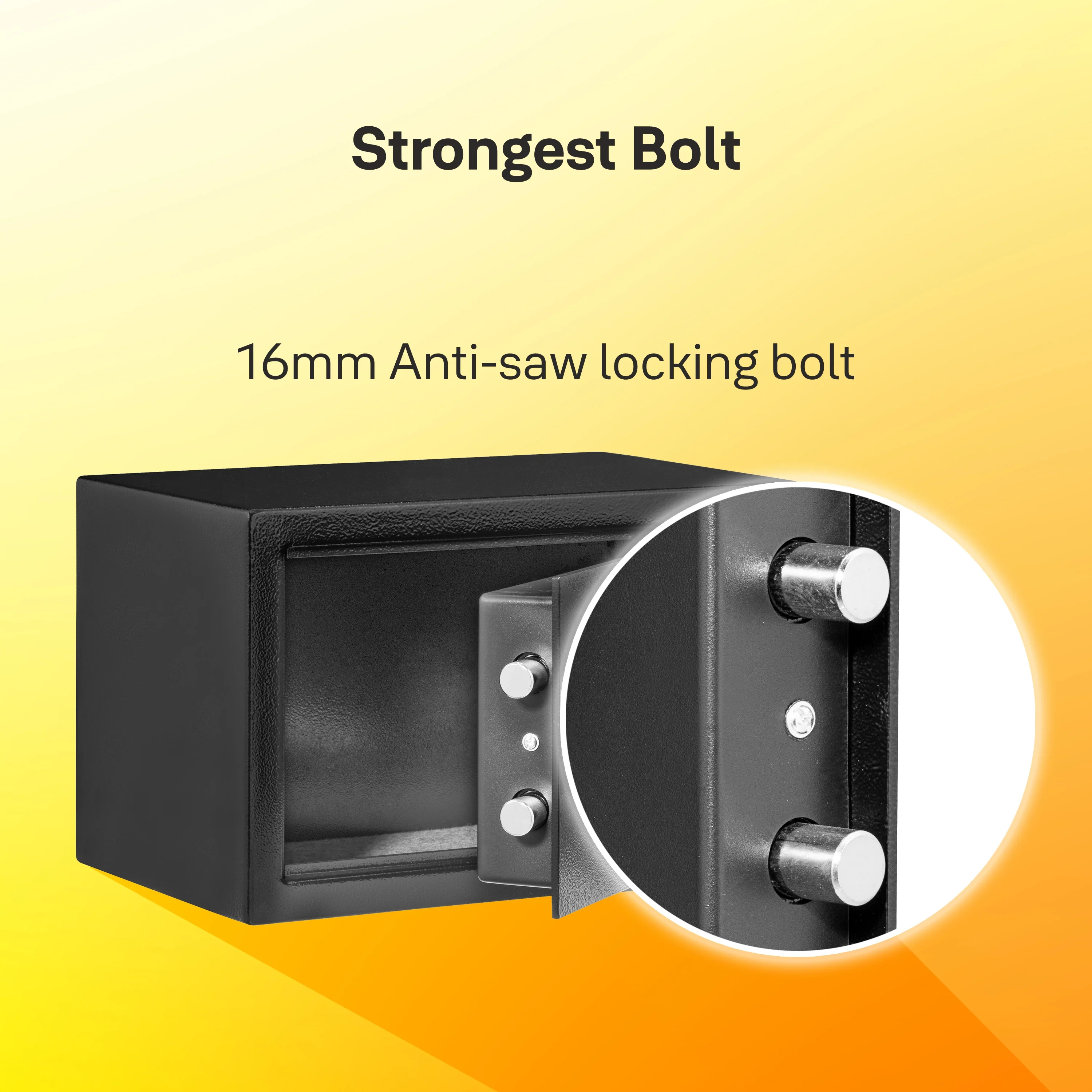 Yale Standard X-Large (41.0ltrs) and Small (8.6 ltrs) lockers Combo pack, with Pincode and manual access, Black - Image 7