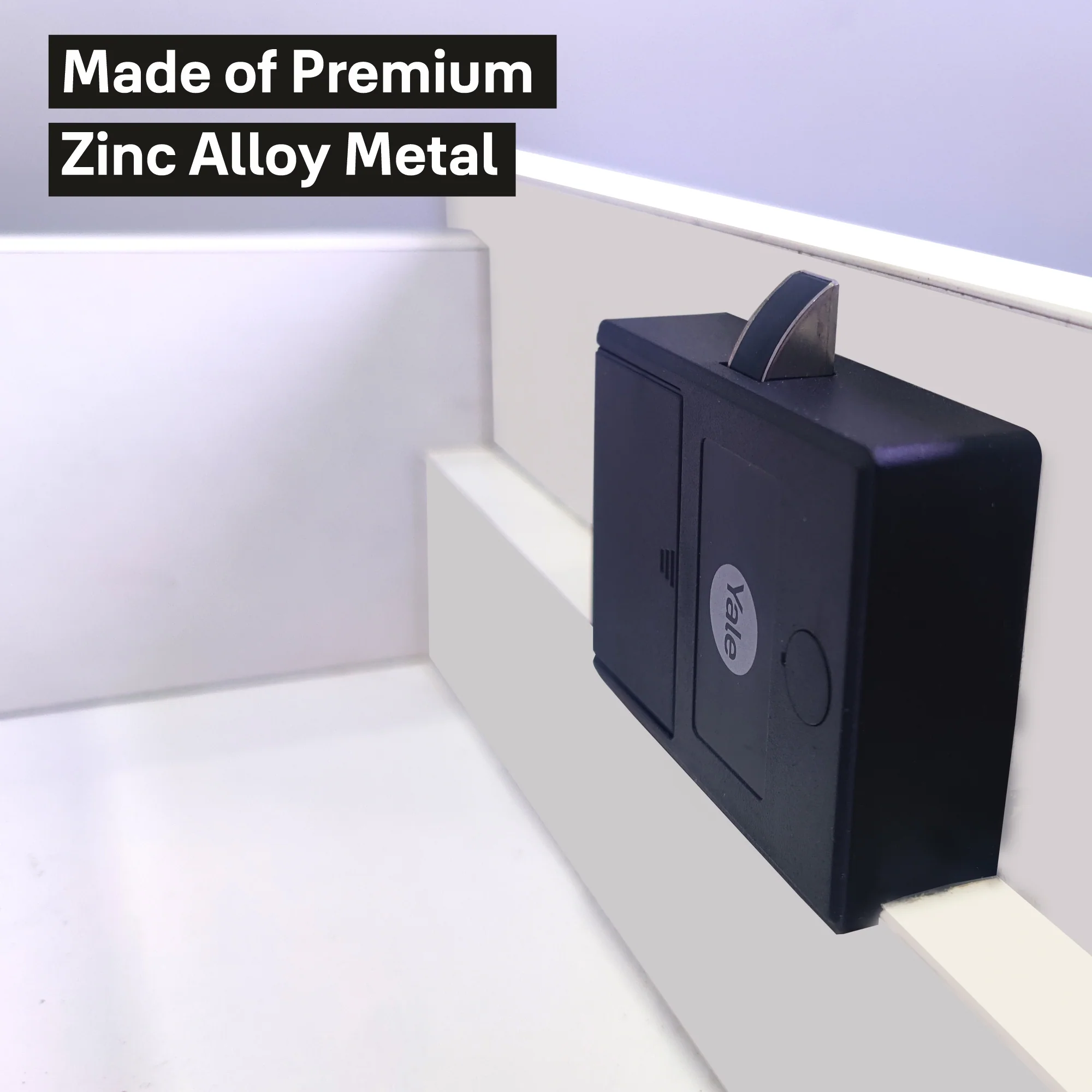 Yale YLDRPC Biometric Smart Premium Wardrobe Lock - Black - Image 5