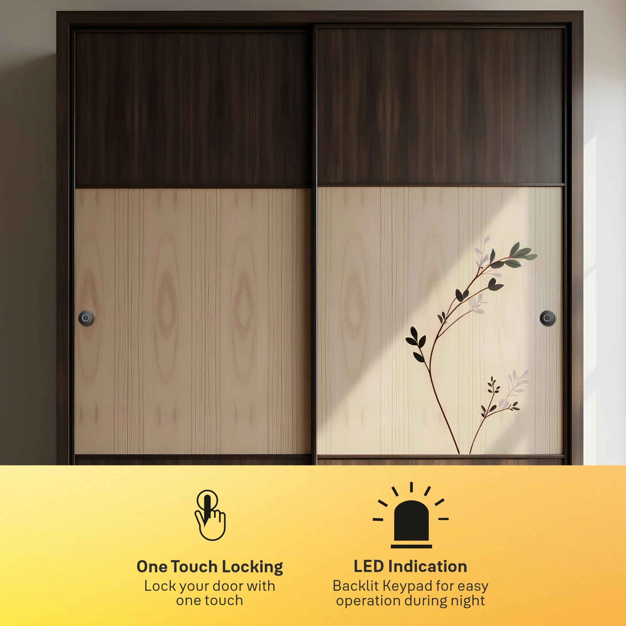 Yale YLDRPSL Biometric Smart Premium Sliding Wardrobe Lock With 1 Year Warranty (Black) - Image 10