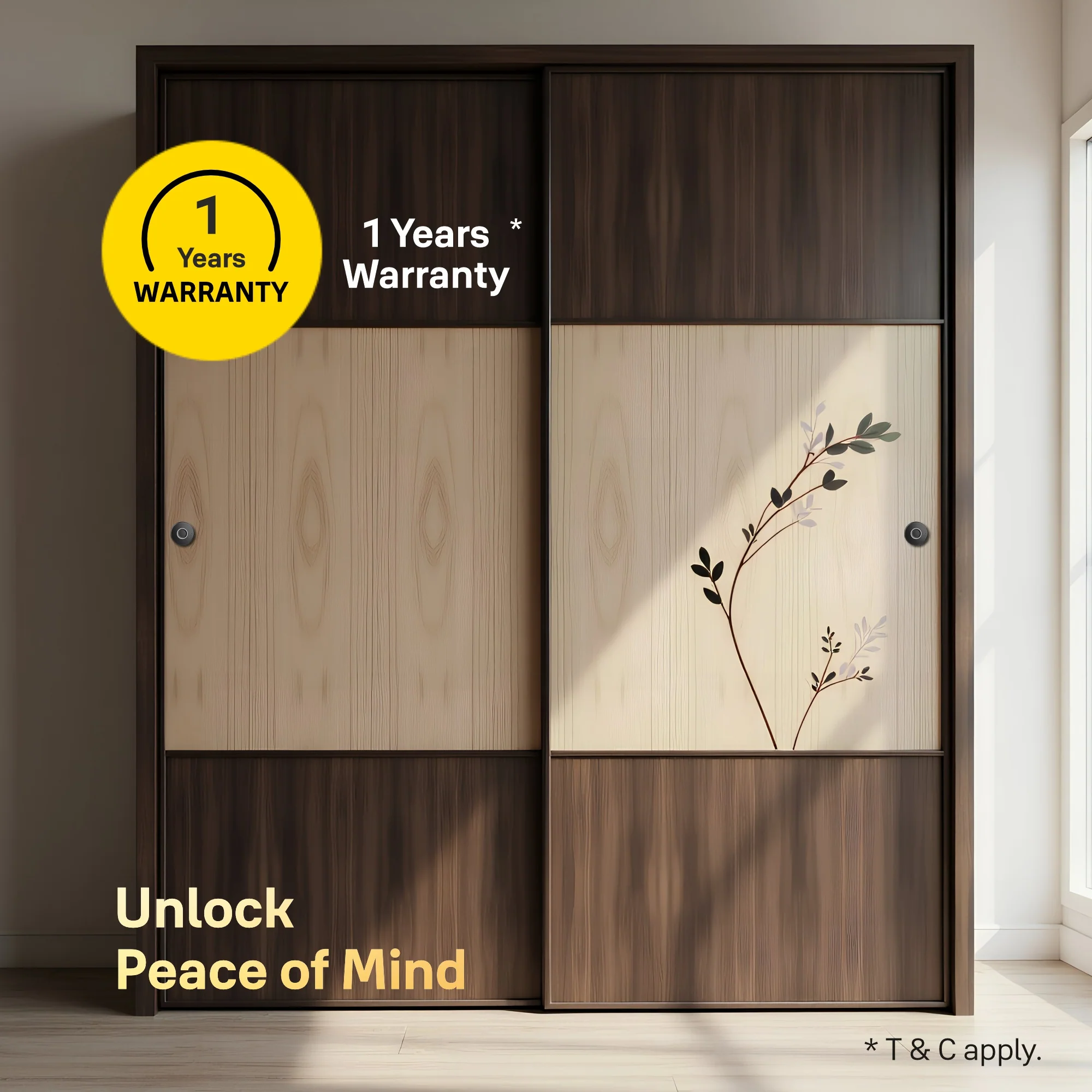 Yale YLDRPSL Biometric Smart Premium Sliding Wardrobe Lock With 1 Year Warranty (Black) - Image 8