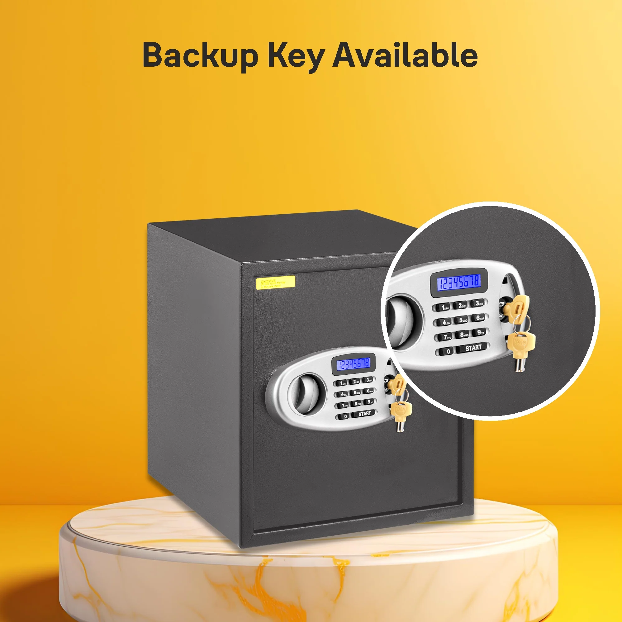 Yale YSS/390/GR Standard Large Electronic Safe locker with Pincode Access- 41 litres, Grey - Image 9