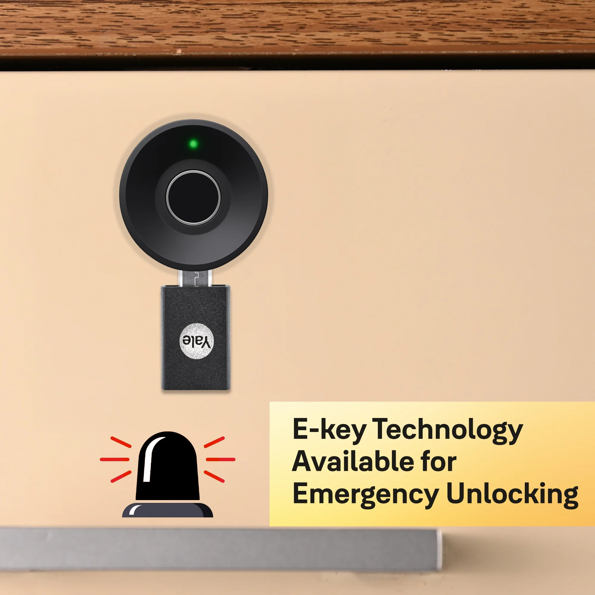 Yale YWLOL Wardrobe Digital Fingerprint Lock - (Black) - Image 6