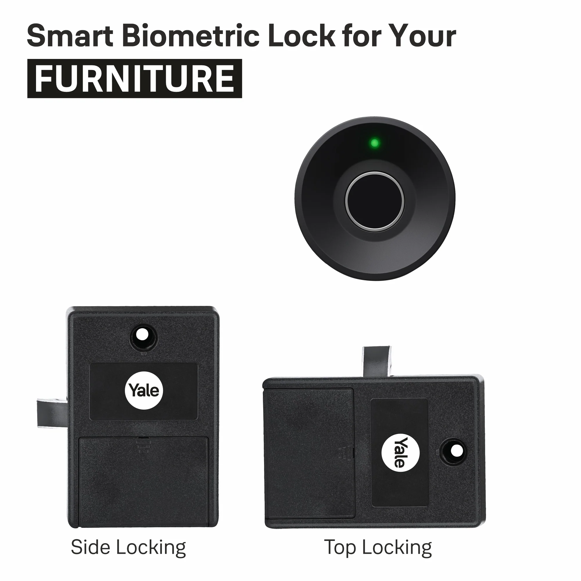 Yale YWLOL Wardrobe Digital Fingerprint Lock - (Black) - Image 8