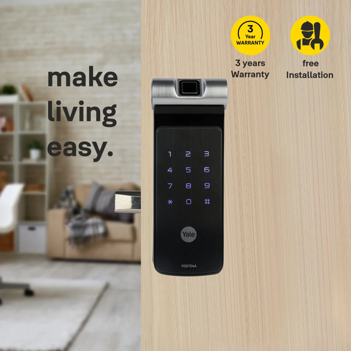 YDD 724A Series, Smart Lock, Deadbolt - Image 2