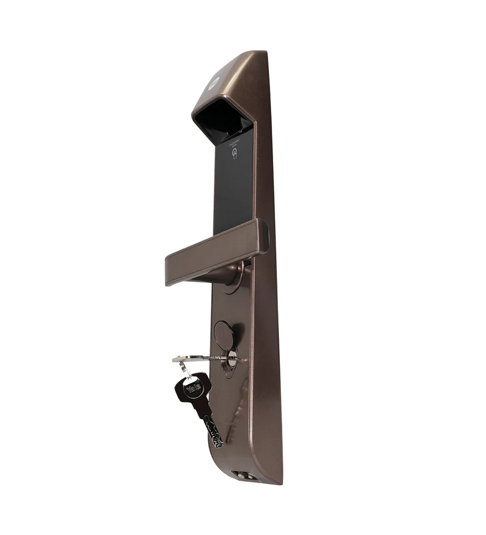 YDM 4115 -A Series, Biometric Smart Lock, Brown with Fingerprint, PIN, manual key and Yale Home App - Image 12