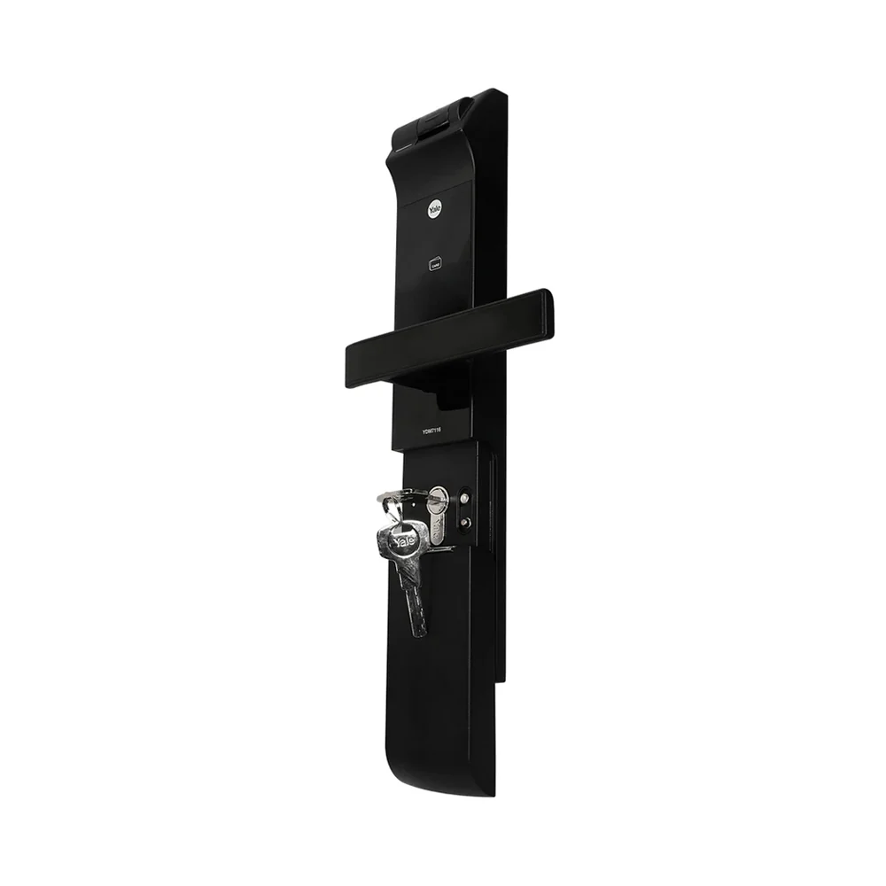 YDM 7116A Smart Lock, Matt Black with Fingerprint, PIN Code, RFID Card, Mechanical Key, Bluetooth module, Works with Yale Home App - Image 17