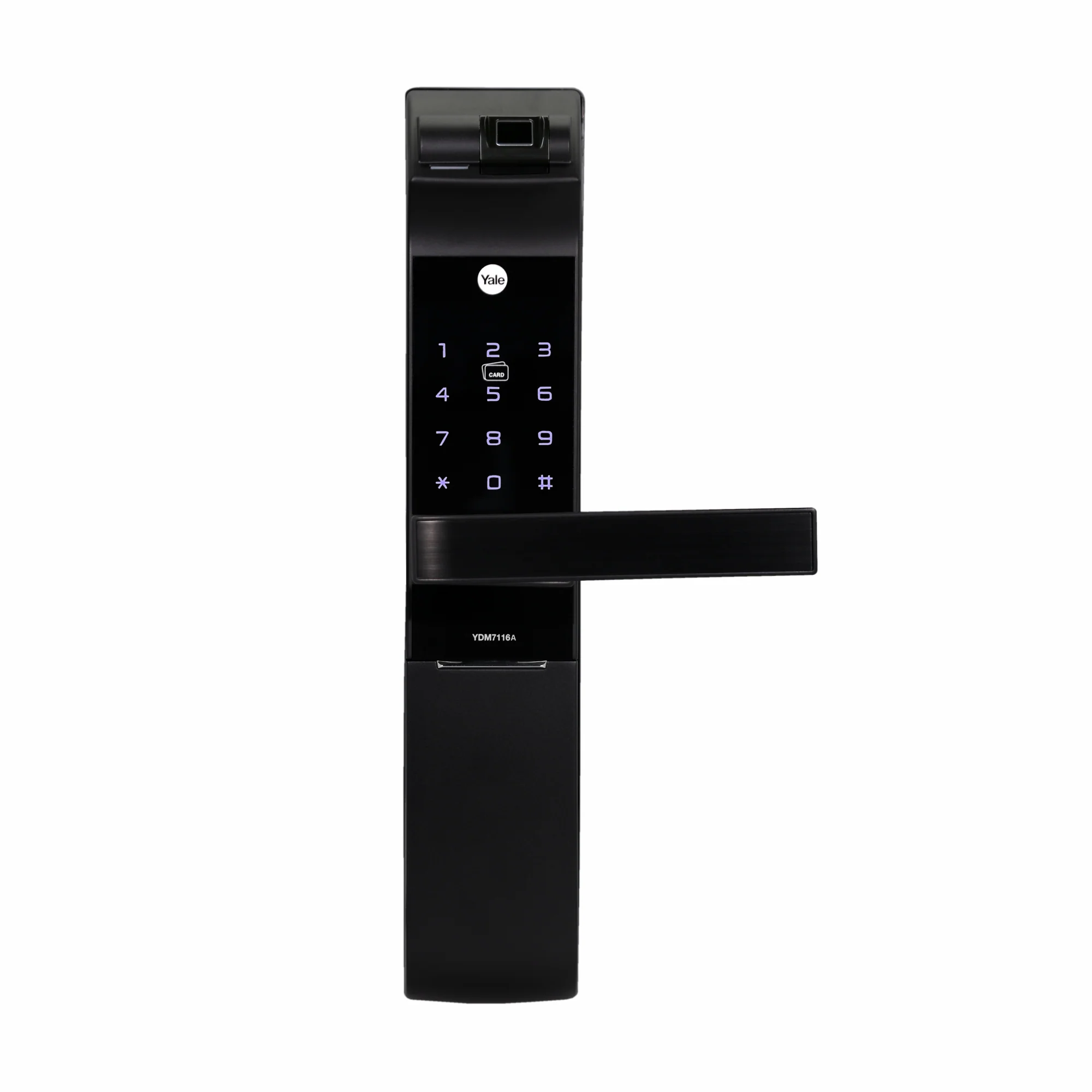 YDM 7116A Smart Lock, Matt Black with Fingerprint, PIN Code, RFID Card, Mechanical Key, Bluetooth module, Works with Yale Home App - Image 18