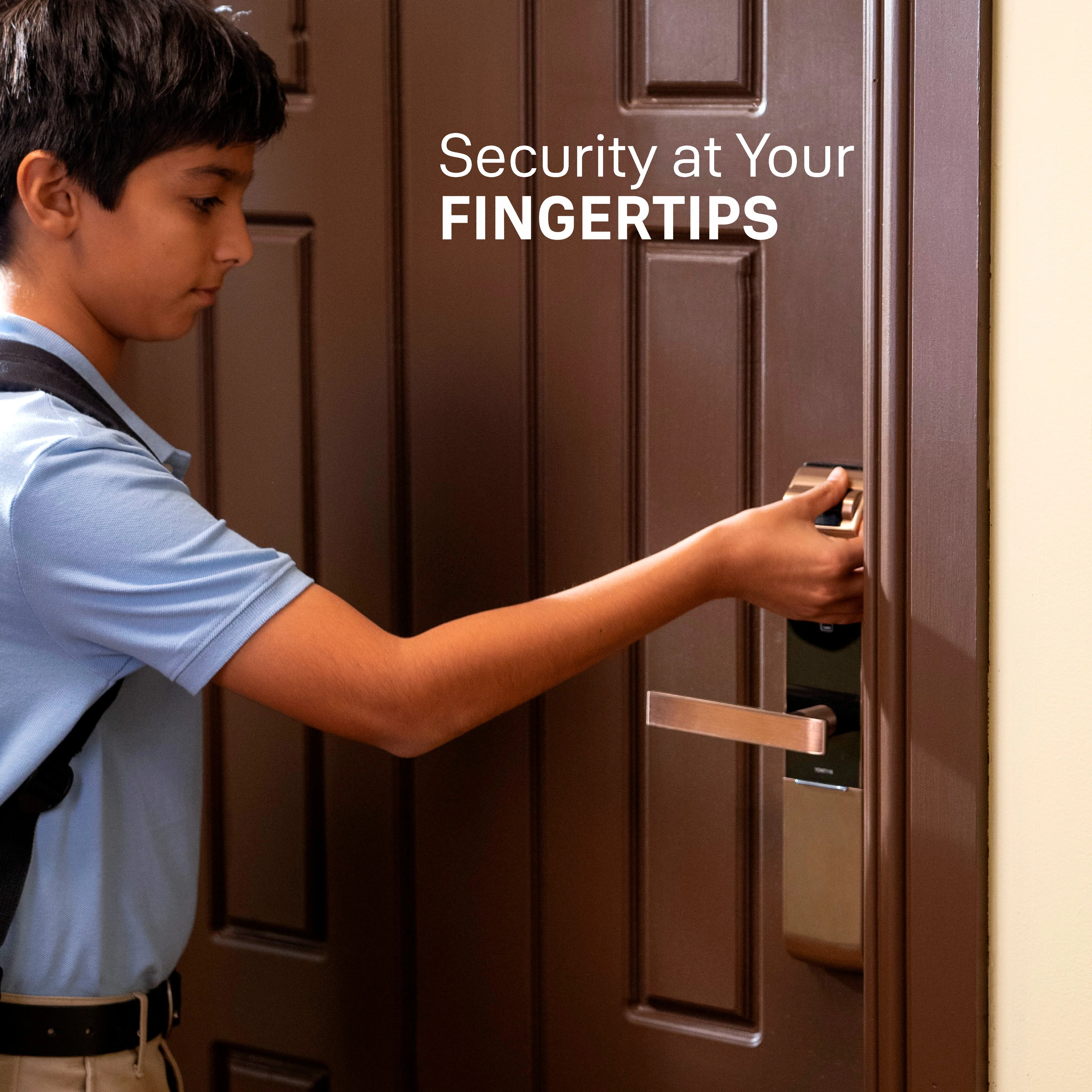 YDM 7116A Smart Lock, Red Bronze YDM 7116A Smart Lock with Fingerprint, PIN Code, RFID Card, Mechanical Key, Bluetooth module, Works with Yale Home App - Image 14