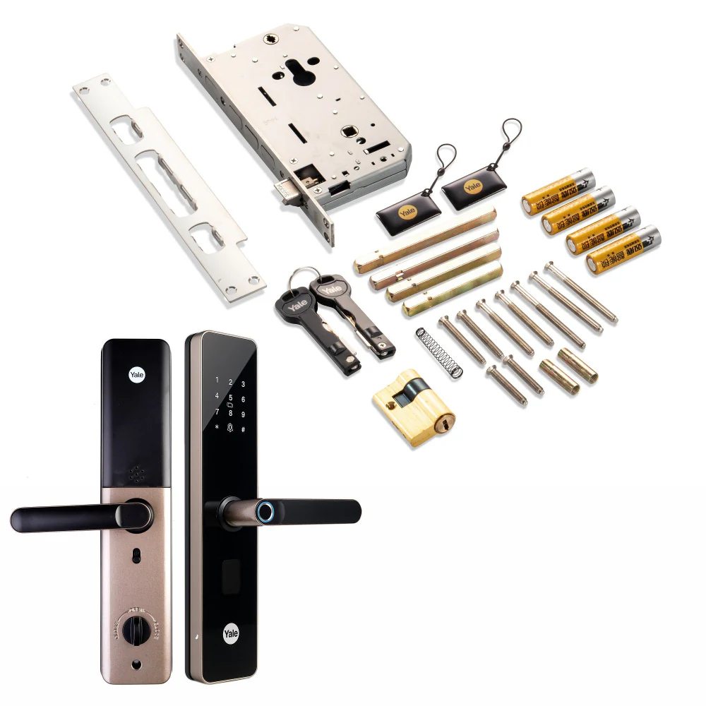 YDME100NxT (Brown) Smart Door Lock, Fingerprint, PIN, RFID, Manual Key Access - Image 11
