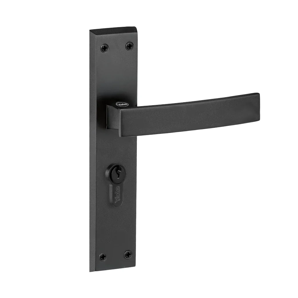YECM-405-8P-TT-BM Mortise Door Handle set with lock body and Key cylinder with regular keys (3nos.), Black Matt Finish - Image 11