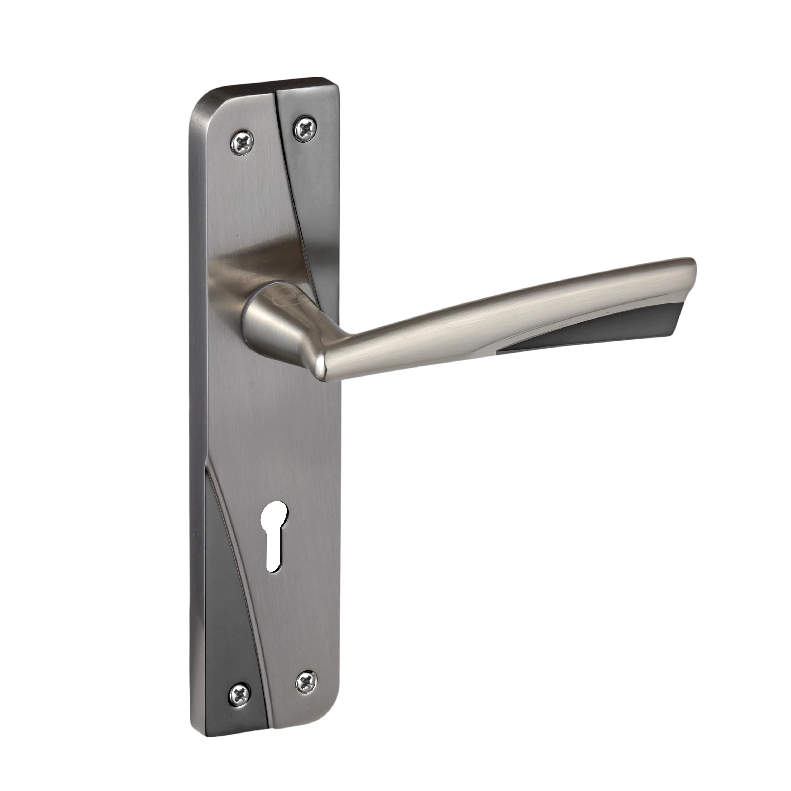 YECM-432-6L-SS Key-in-Lever Handle set with key-in lever double strike lockbody Satin Steel - Image 6