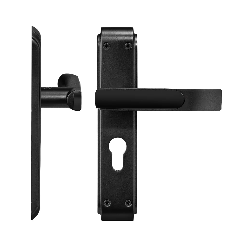 YECM-603-8P-TT-BM Mortise Door Handle set with lock body and Key cylinder with regular keys (3nos.), Black Matt Dual Tone Finish - Image 11