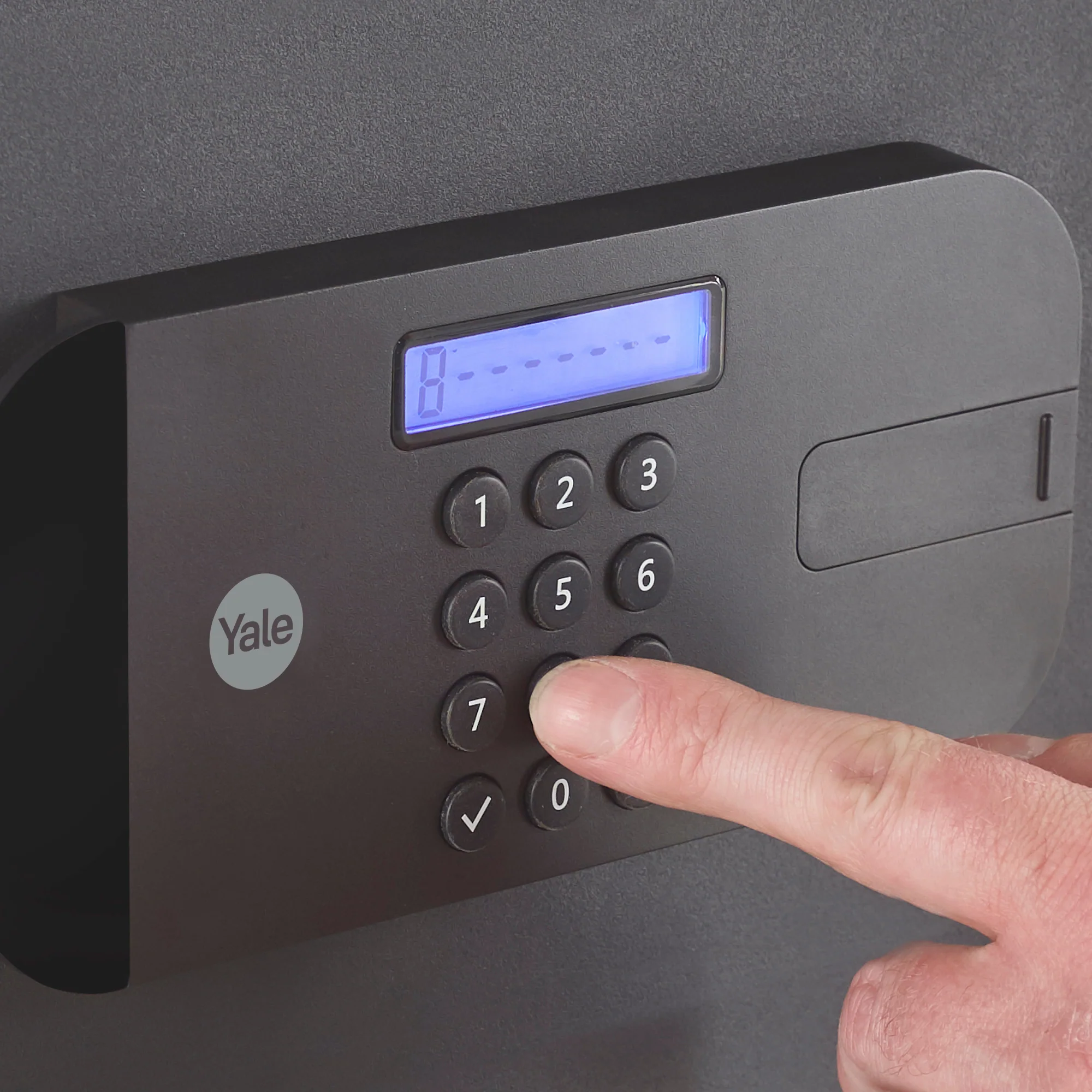 YLFB/200/EB1 High Security Laptop Digital Safe Locker with Fingerprint and Pin Access - Black - Image 5