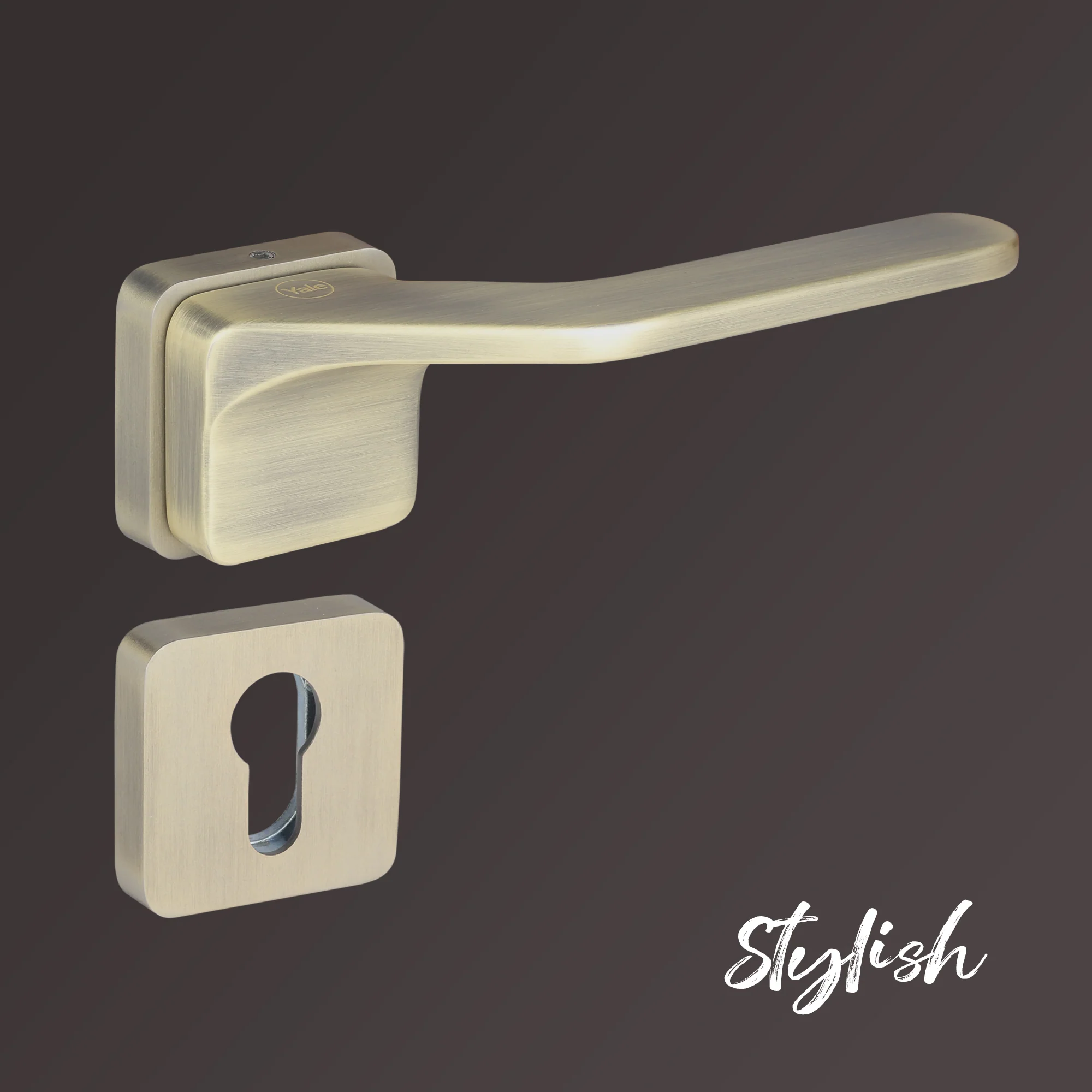 YMSL-1002-AB - Yale Marvel Series Premium Handle, With Mortise Lockbody and Euro Profile Cylinder with Dimple Keys - Image 5