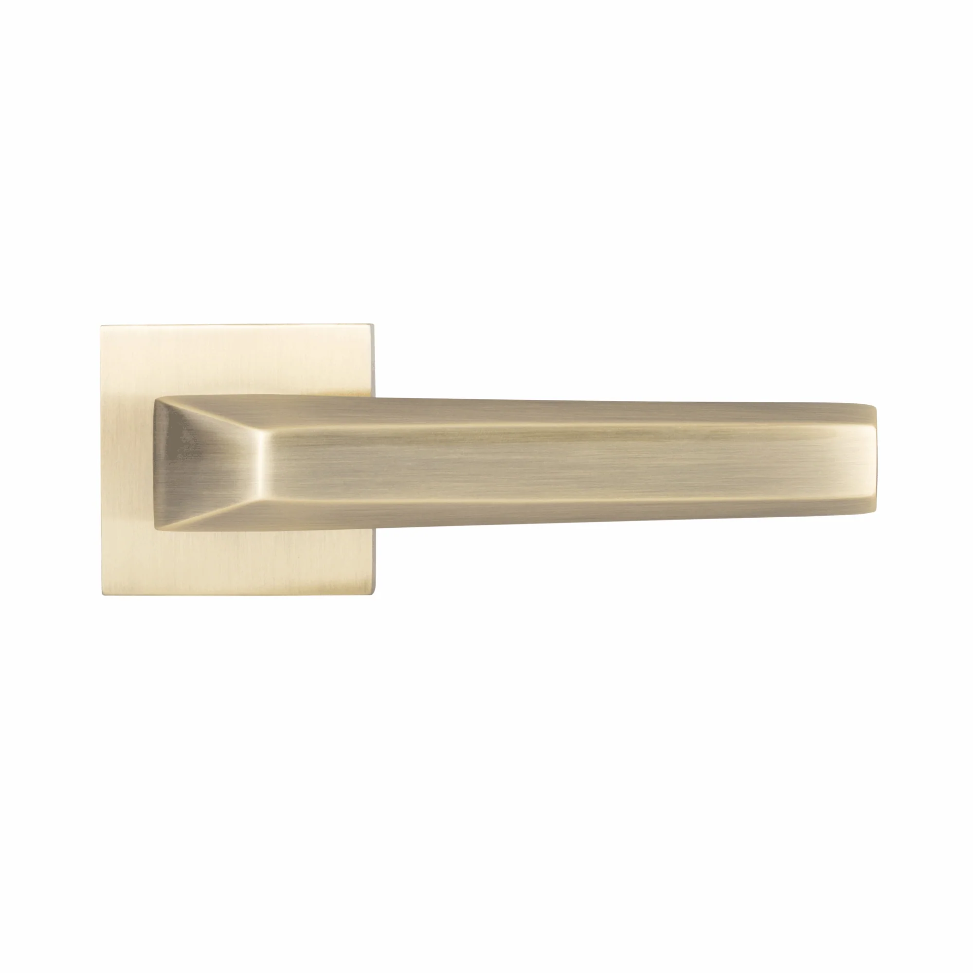 YPBL-804-Solid Brass Lever Handle, Antique Brass - Image 6