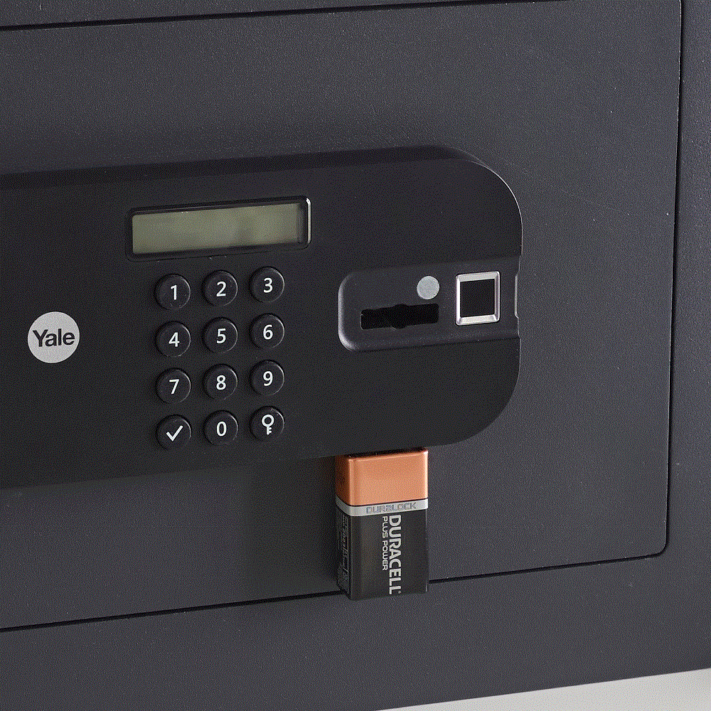 YSFB/200/EB1 High Security Digital Safe Locker with Fingerprint and Pin Access - Black - Image 6