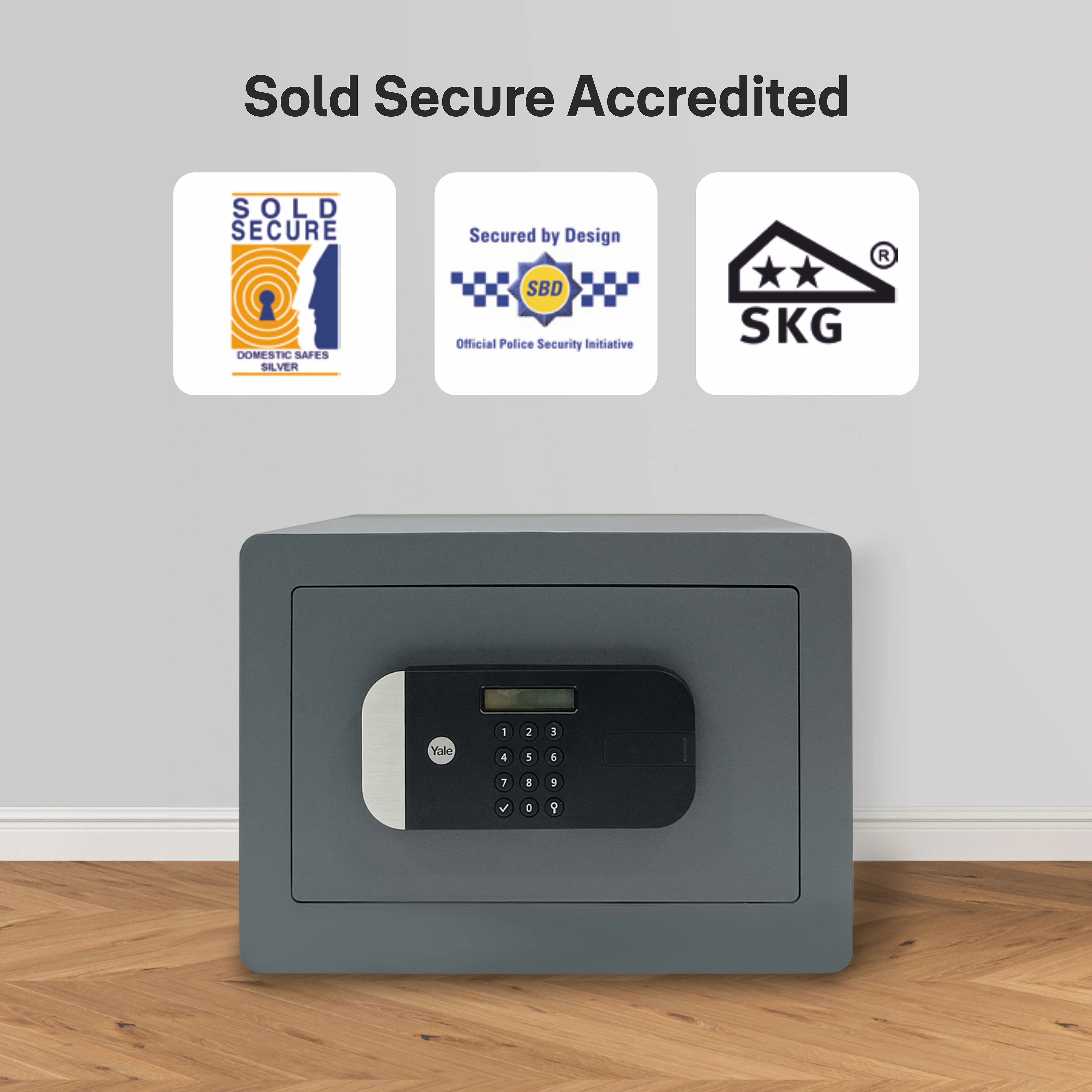 YSFM/250/EG1 Maximum Security Digital Locker with Fingerprint and Pin Access - Grey - Image 5