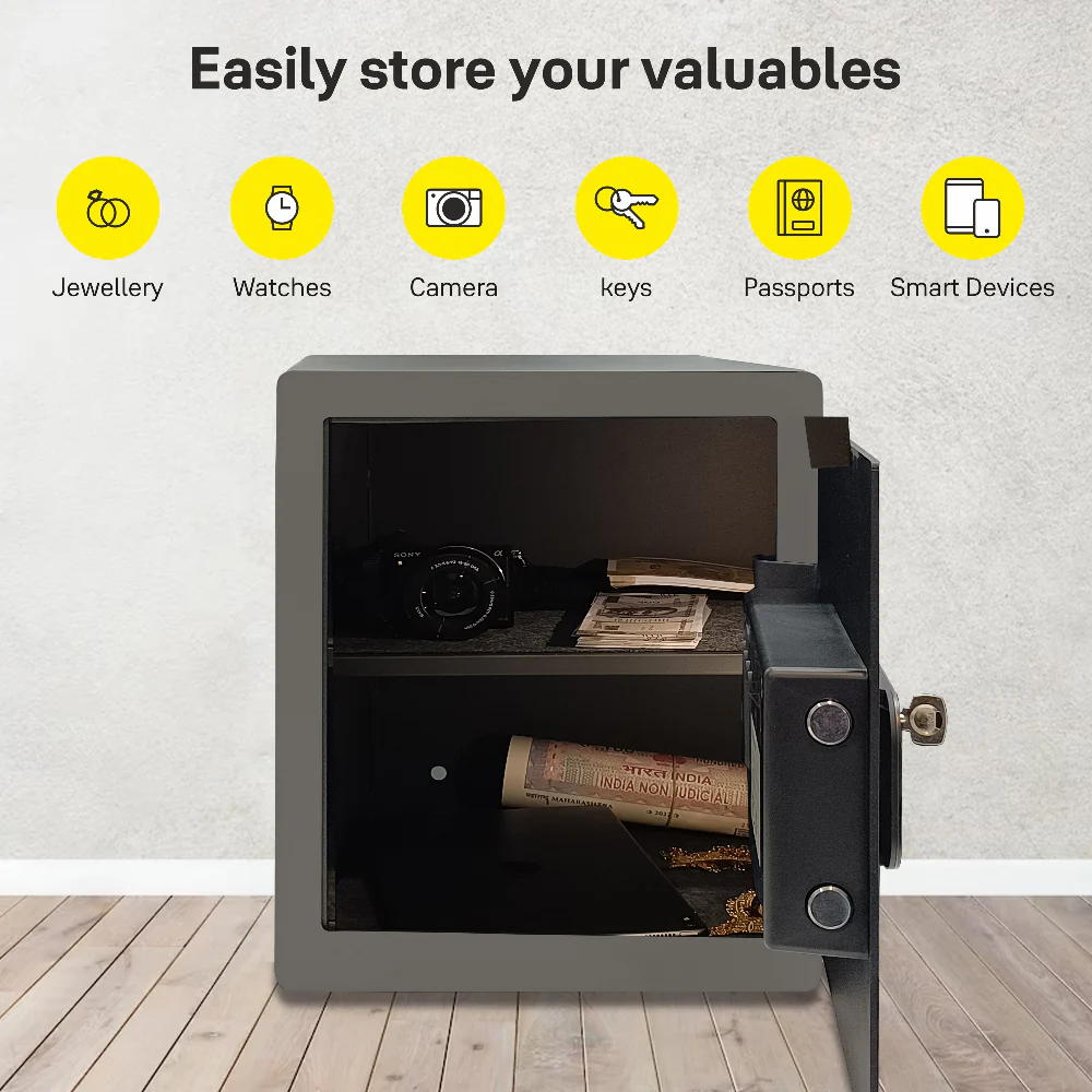 YSFM/400/EG1 Maximum Security Large Digital Locker with Fingerprint and Pin Access - Grey - Image 4