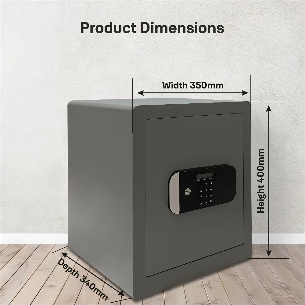 YSFM/400/EG1 Maximum Security Large Digital Locker with Fingerprint and Pin Access - Grey - Image 8