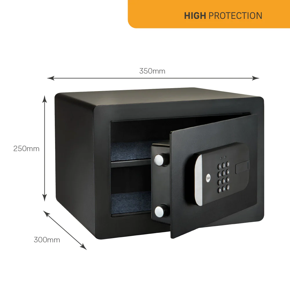 YSS/250/EB1 Smart Digital Safe Locker-Home, PIN, Black, Mobile APP - Image 4