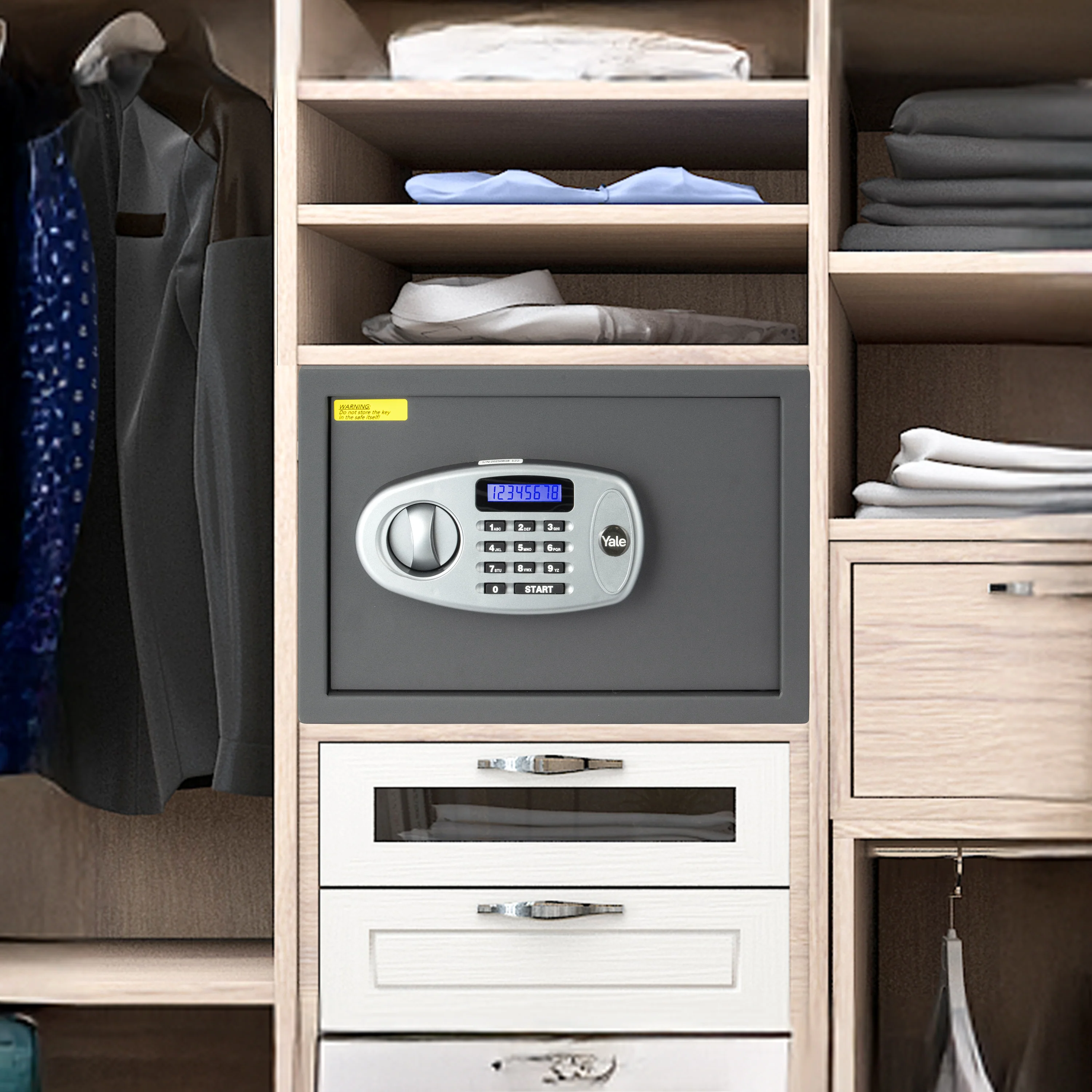 YSS/250/GR Home Security Safe lockers with Pincode Access- Grey - Image 10