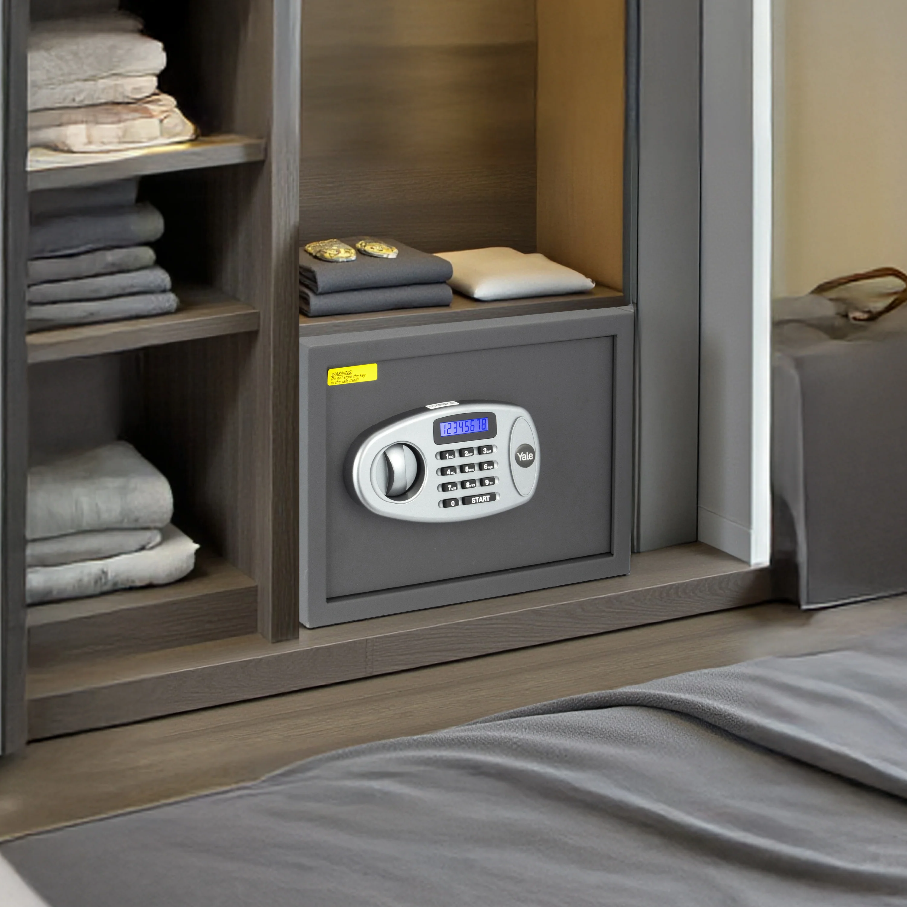 YSS/250/GR Home Security Safe lockers with Pincode Access- Grey - Image 11